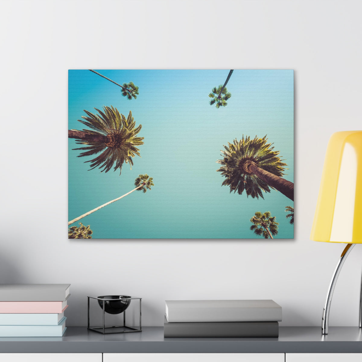 Los Angeles Palm Trees Modern Multicolor Scenic Nature Photography Canvas Home Office Decor Ready to Hang-Express Your Love Gifts