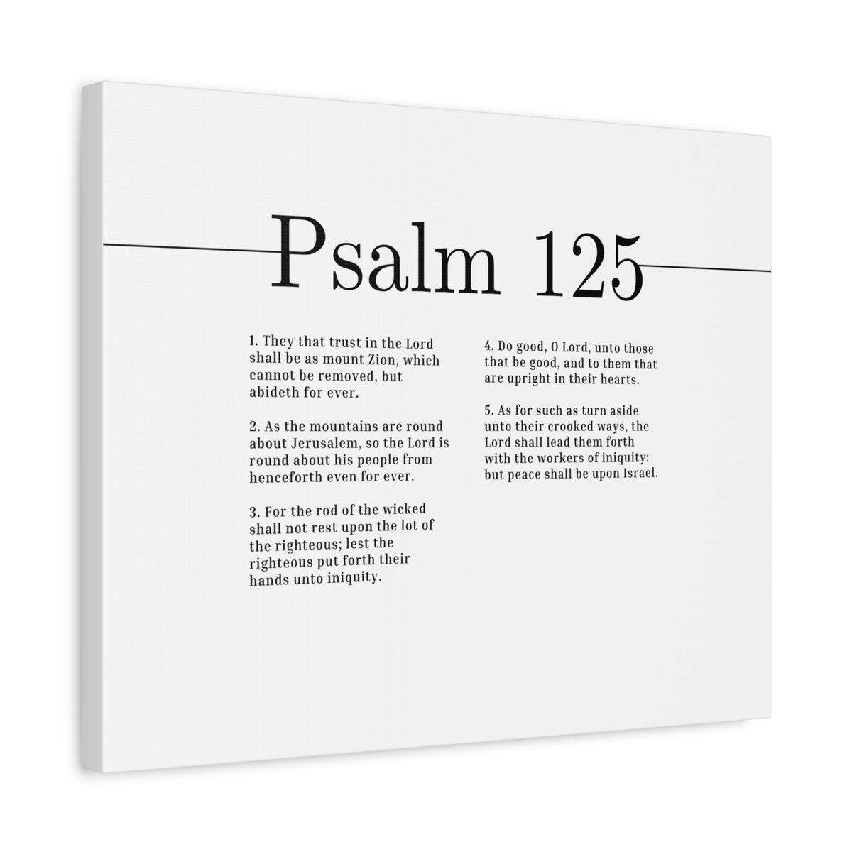 Scripture Canvas Do Good, O Lord Psalm 125 Christian Wall Art Bible Verse Print Ready to Hang-Express Your Love Gifts