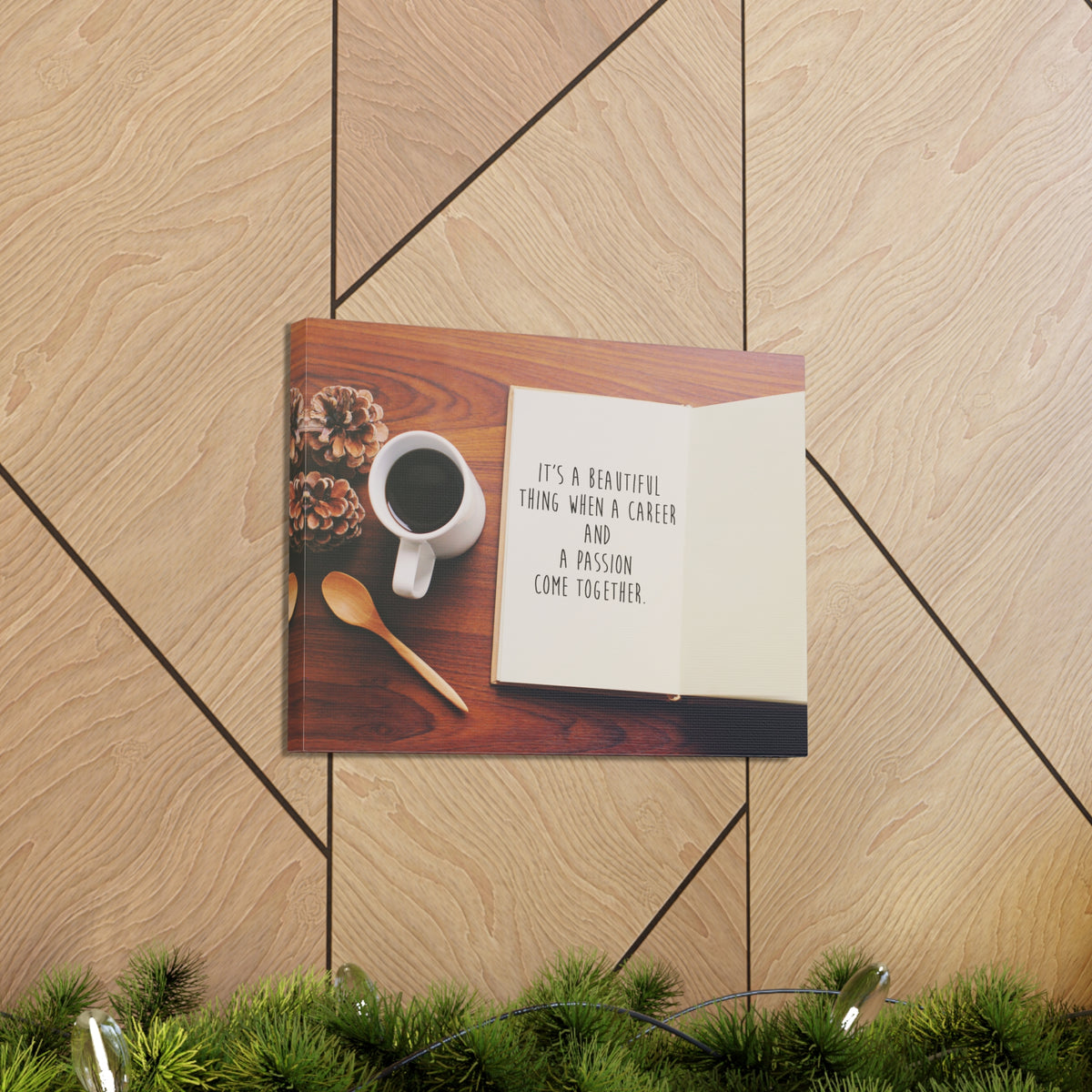 Inspirational Quote Canvas A Passion Come Together Wall Art Motivational Motto Inspiring Prints Artwork Decor Ready to Hang-Express Your Love Gifts