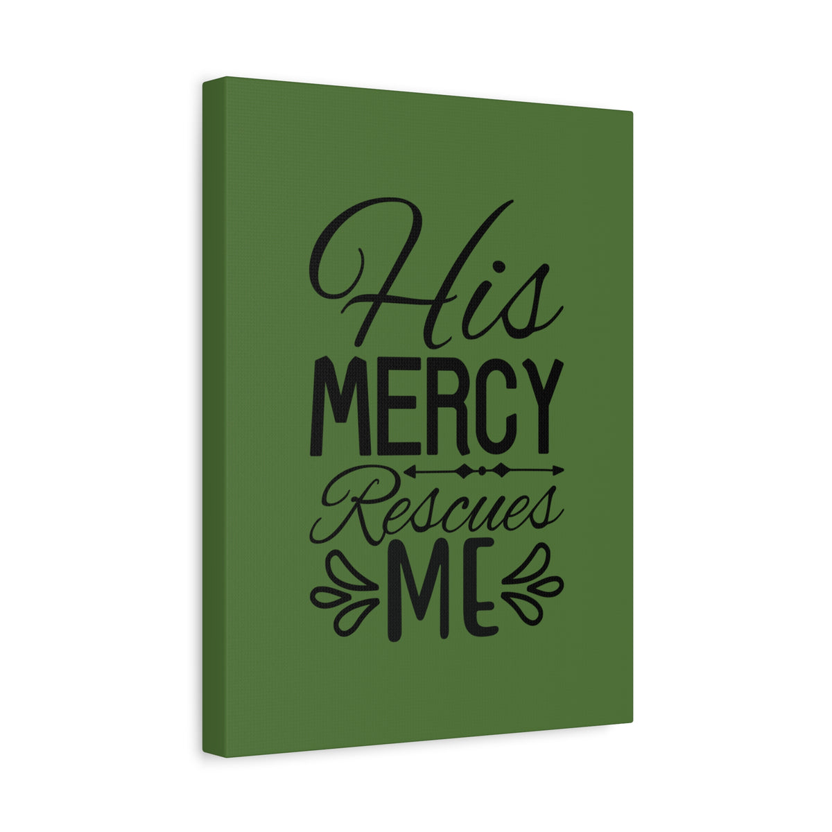 Scripture Walls Rescues Me Dark Green Psalm 71:2 Bible Canvas Christian Wall Art Ready to Hang-Express Your Love Gifts