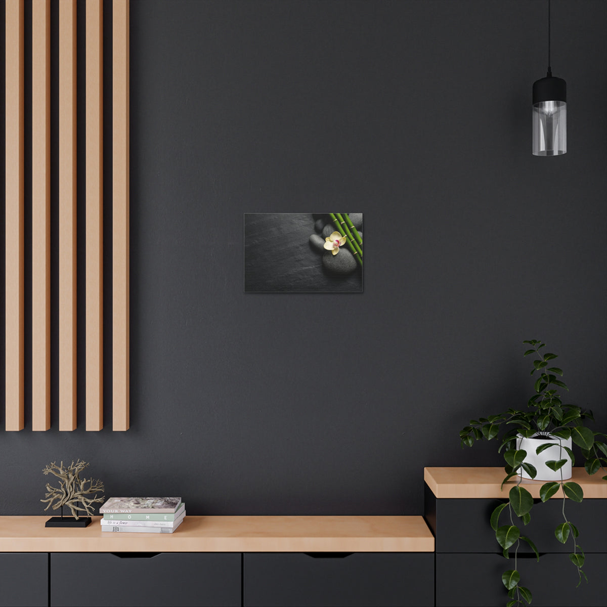 Beautiful Orchid Flower Forest Floral Nature Photography Canvas Wall Art for Home Decor Ready-to-Hang-Express Your Love Gifts