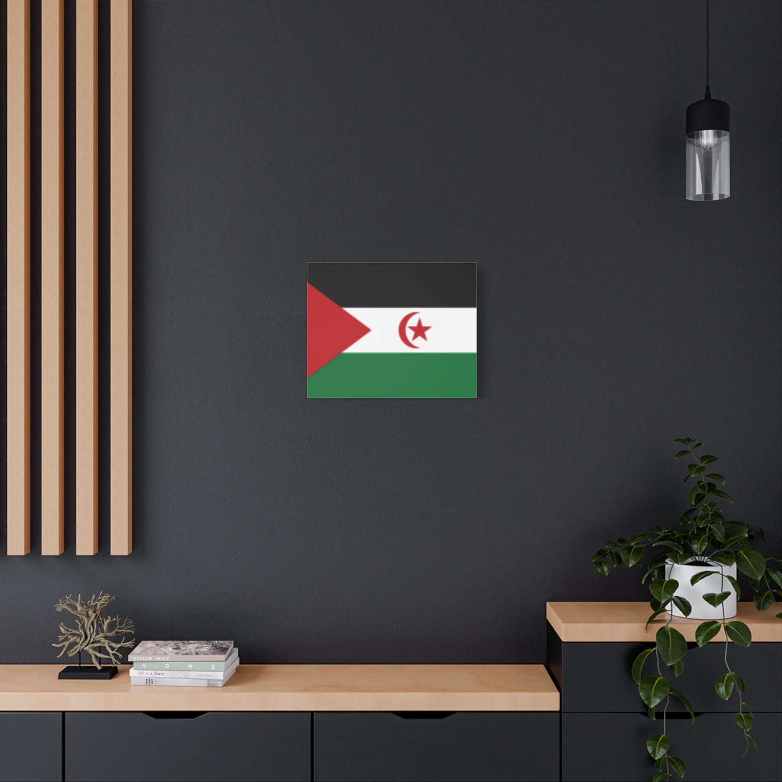 Western Sahara Country Flag Canvas Vibrant Wall Art Unframed Home Decor-Express Your Love Gifts