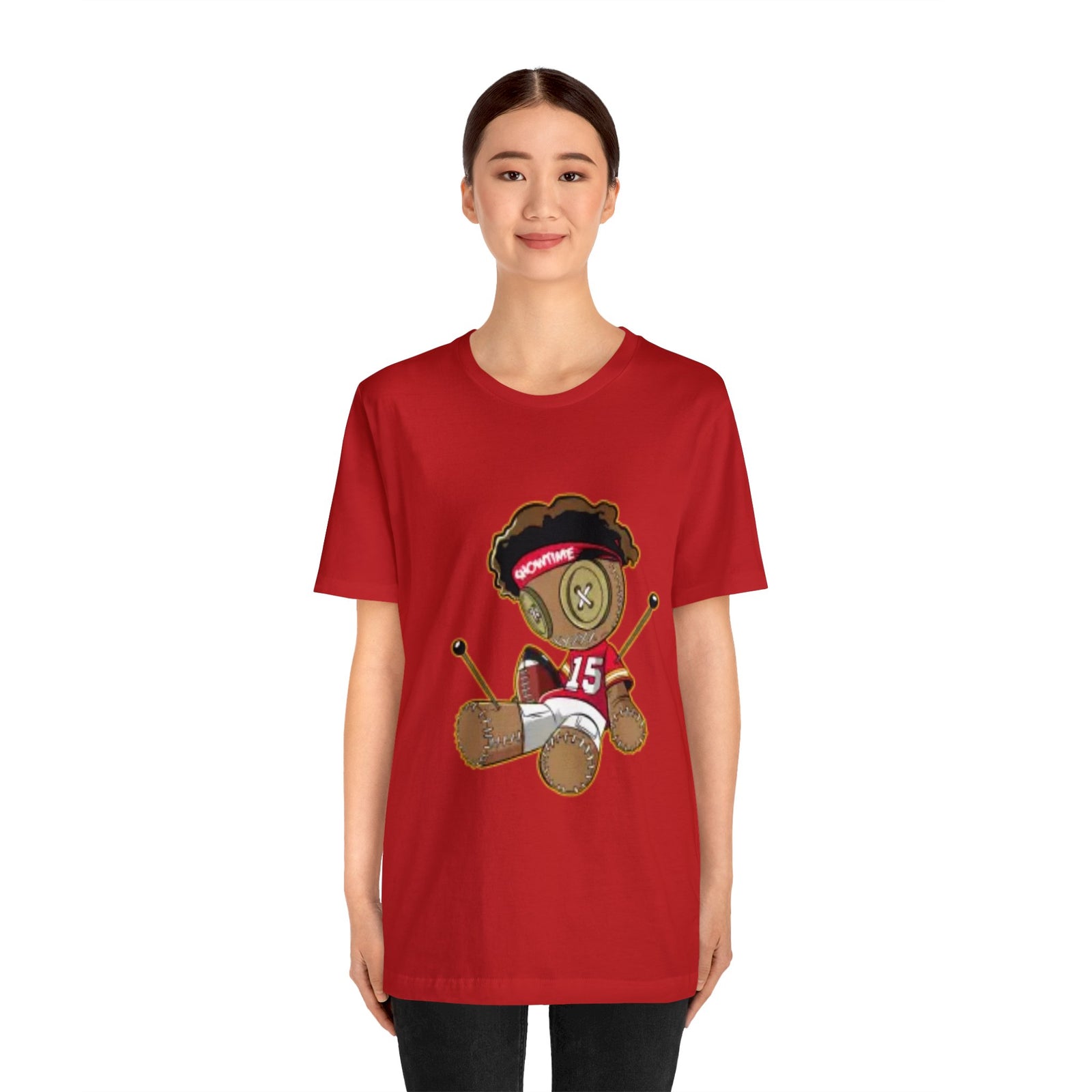 I Hate Mahomes QB Voodoo Doll T-Shirt Kansas City Loses Comfy Cotton Unisex-Express Your Love Gifts