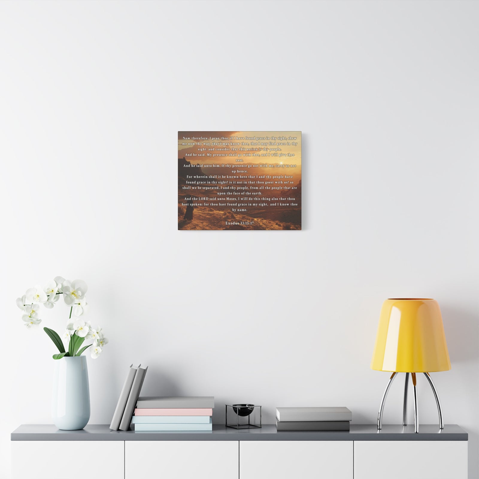 Scripture Walls Exodus 33:13-17 KJV Christian Wall Art Print Ready to Hang Unframed-Express Your Love Gifts
