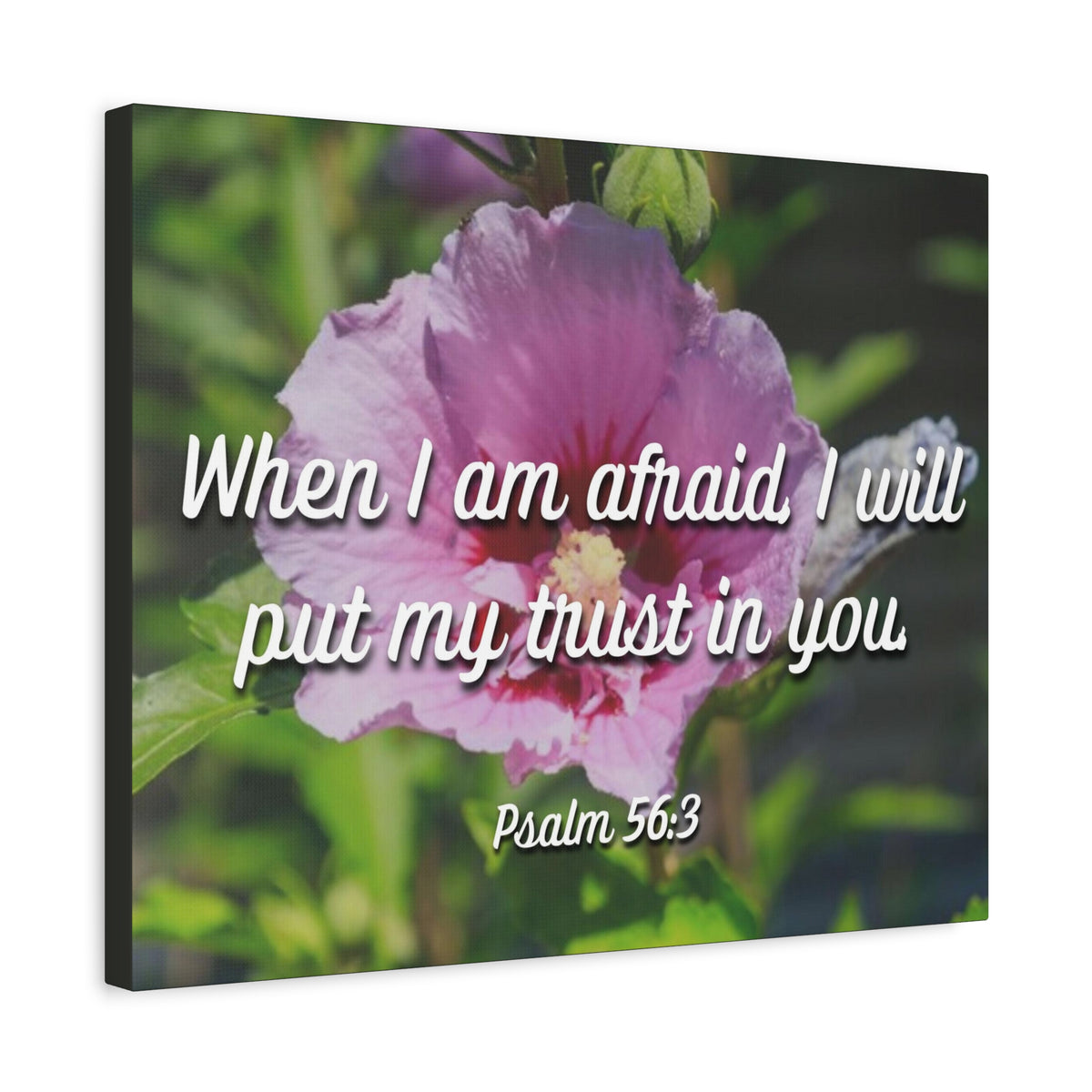 Scripture Canvas I Will Put My Trust Psalm 56:3 Christian Wall Art Bible Verse Print Ready to Hang-Express Your Love Gifts