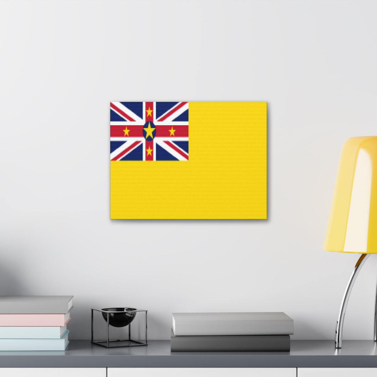 Niue Country Flag Canvas Vibrant Wall Art Unframed Home Decor-Express Your Love Gifts