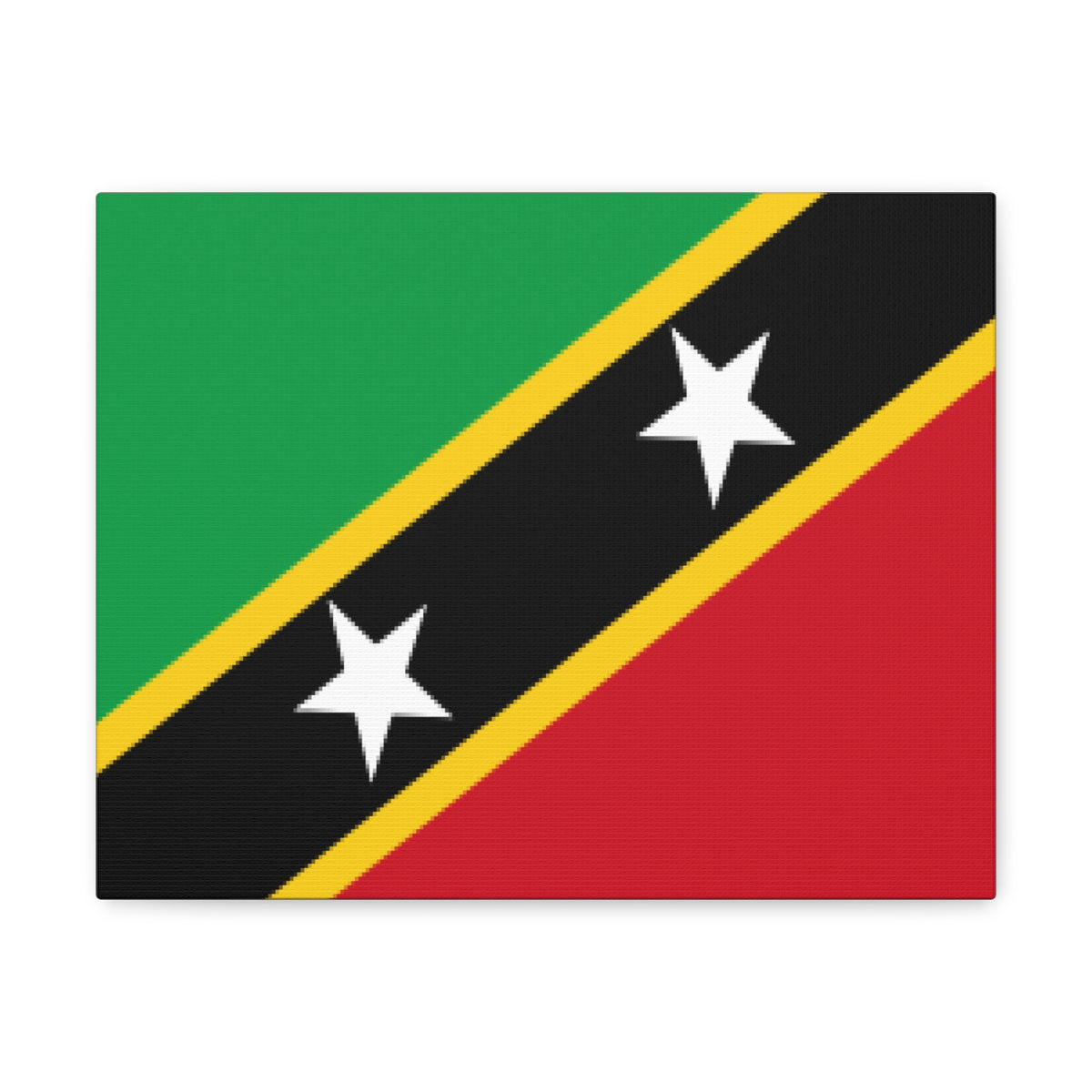 Saint Kitts and Nevis Country Flag Canvas Vibrant Wall Art Unframed Home Decor-Express Your Love Gifts