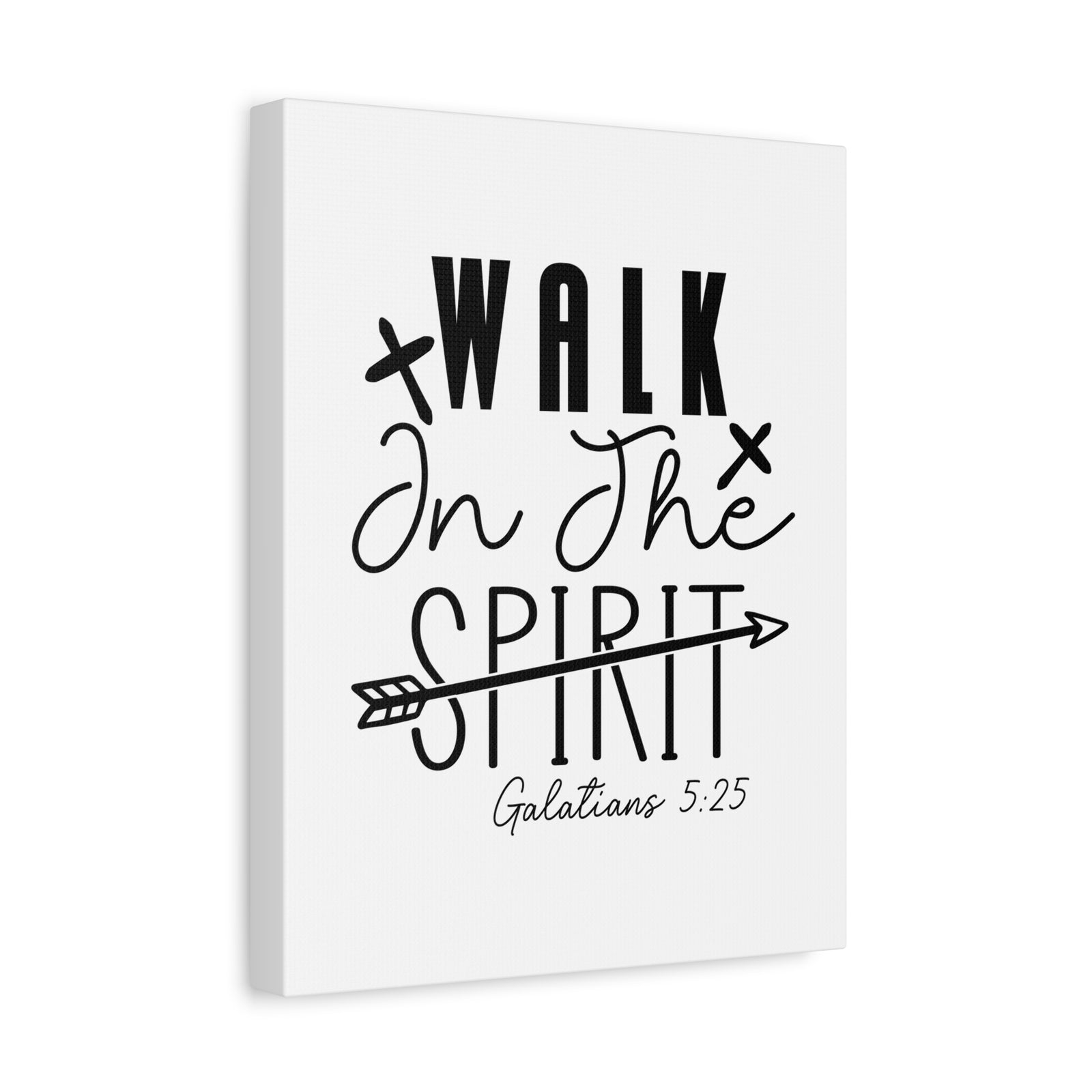 Scripture Walls Galatians 5:25 Walk in the Spirit Bible Verse Canvas Christian Wall Art Ready to Hang Unframed-Express Your Love Gifts