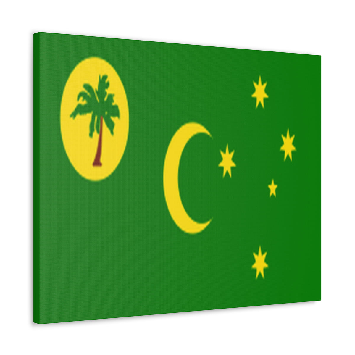 Cocos Islands Country Flag Canvas Vibrant Wall Art Unframed Home Decor-Express Your Love Gifts