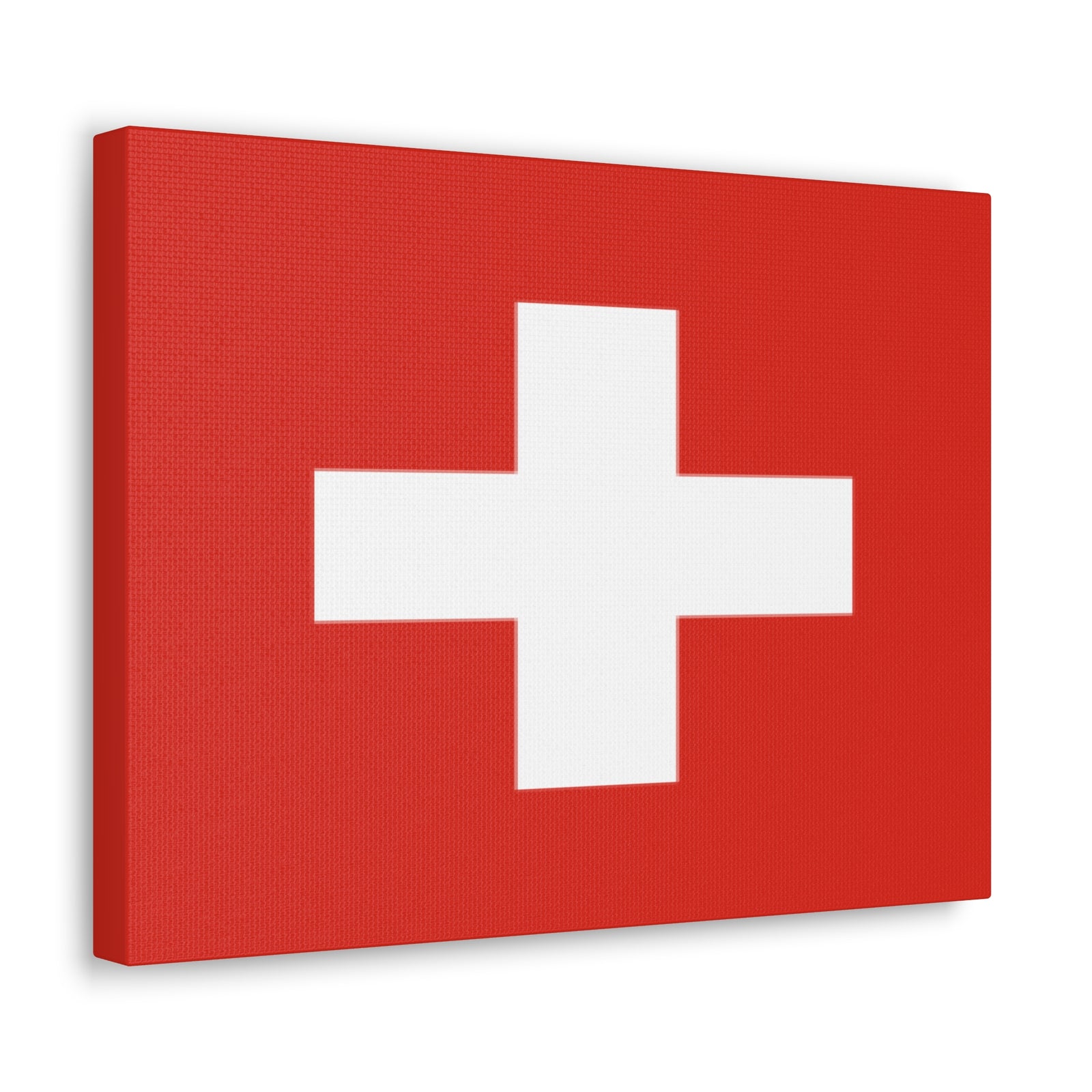 Switzerland Country Flag Canvas Vibrant Wall Art Unframed Home Decor-Express Your Love Gifts