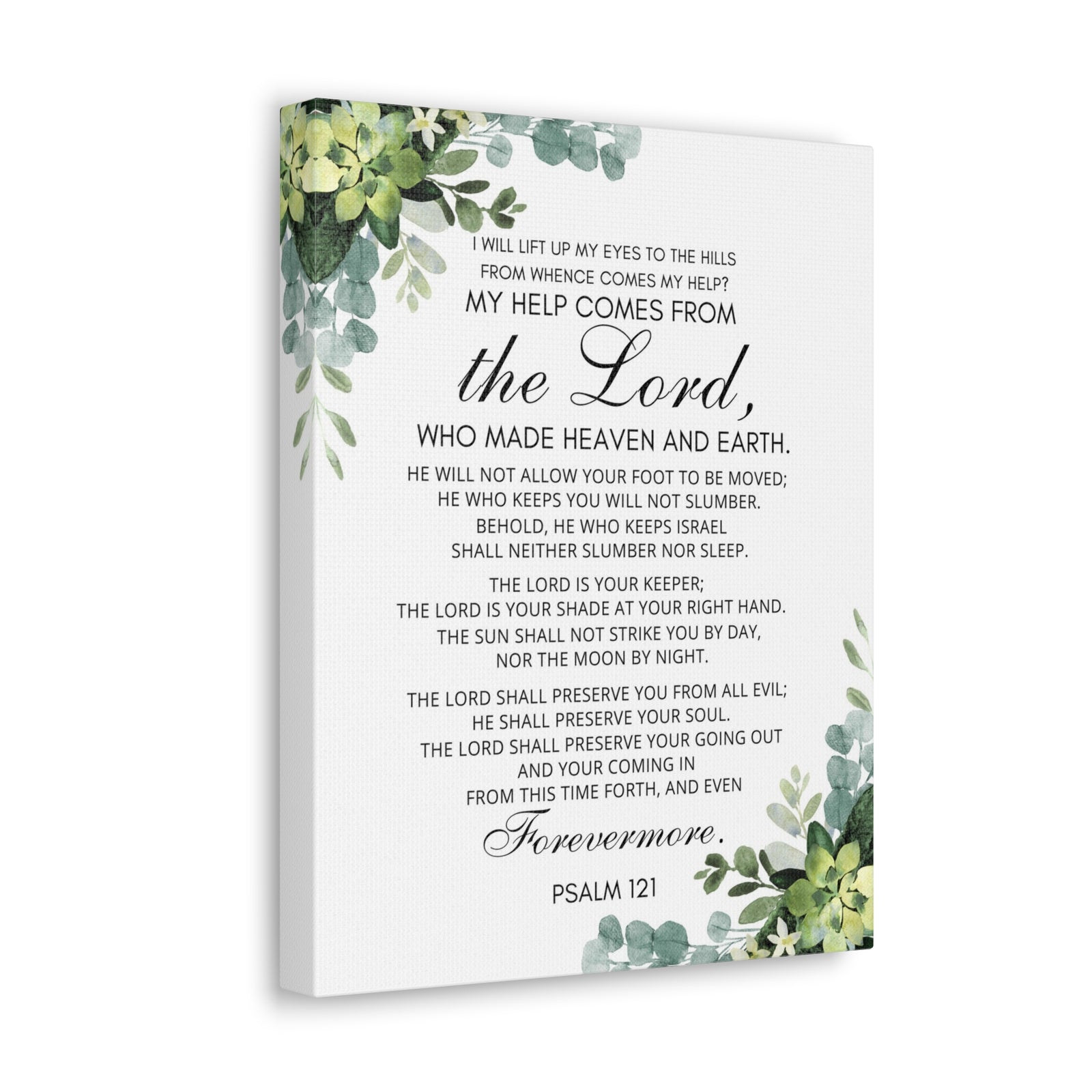 Scripture Walls Psalm 121 My Help Comes From God Bible Verse Canvas Christian Wall Art Ready to Hang Unframed-Express Your Love Gifts