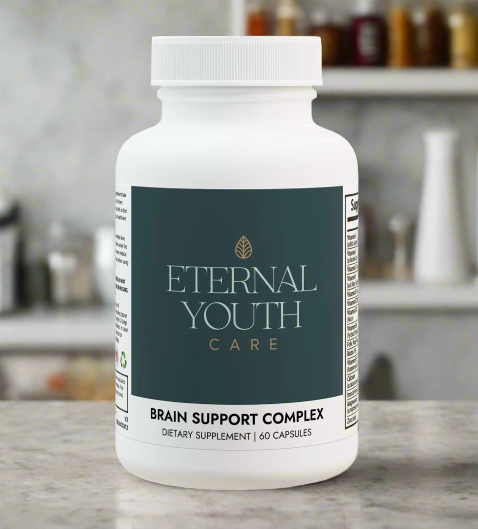Eternal Youth Care Brain Support Complex – Cognitive & Muscle Performance | Non-GMO (60 Capsules)-Express Your Love Gifts