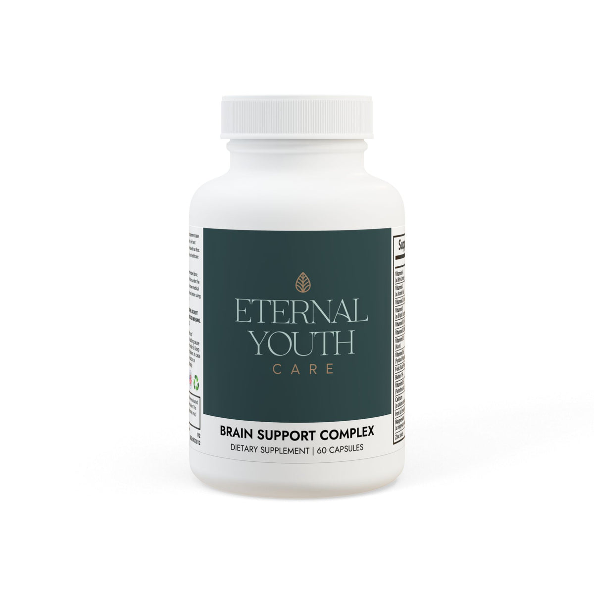 Eternal Youth Care Brain Support Complex – Cognitive & Muscle Performance | Non-GMO (60 Capsules)-Express Your Love Gifts