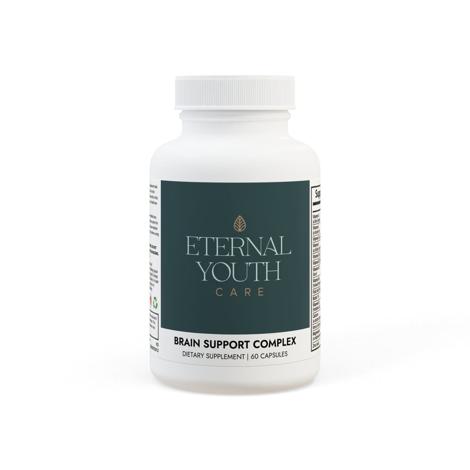 Eternal Youth Care Brain Support Complex – Cognitive & Muscle Performance | Non-GMO (60 Capsules)-Express Your Love Gifts