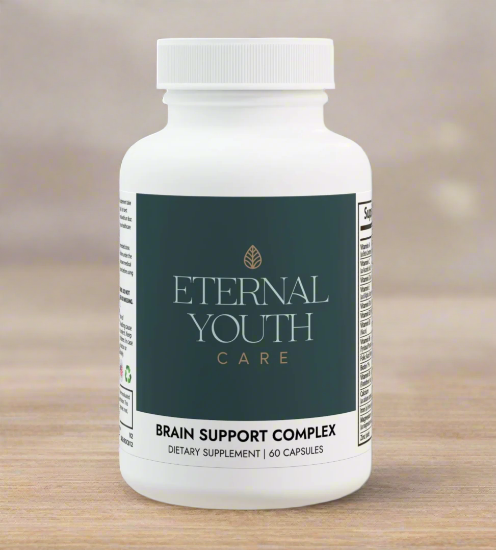 Eternal Youth Care Brain Support Complex – Cognitive & Muscle Performance | Non-GMO (60 Capsules)-Express Your Love Gifts