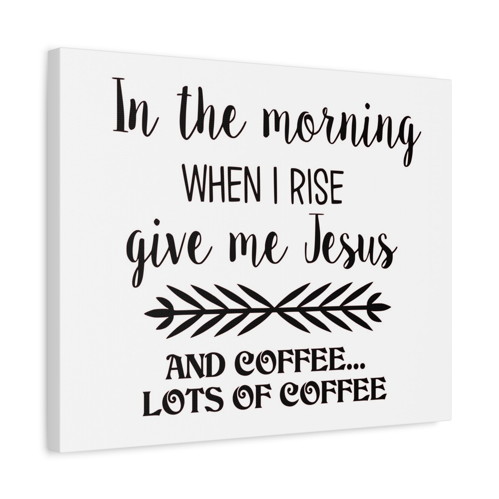 Scripture Canvas In The Morning When I Rise Psalm 59:6 Christian Wall Art Print Ready to Hang-Express Your Love Gifts