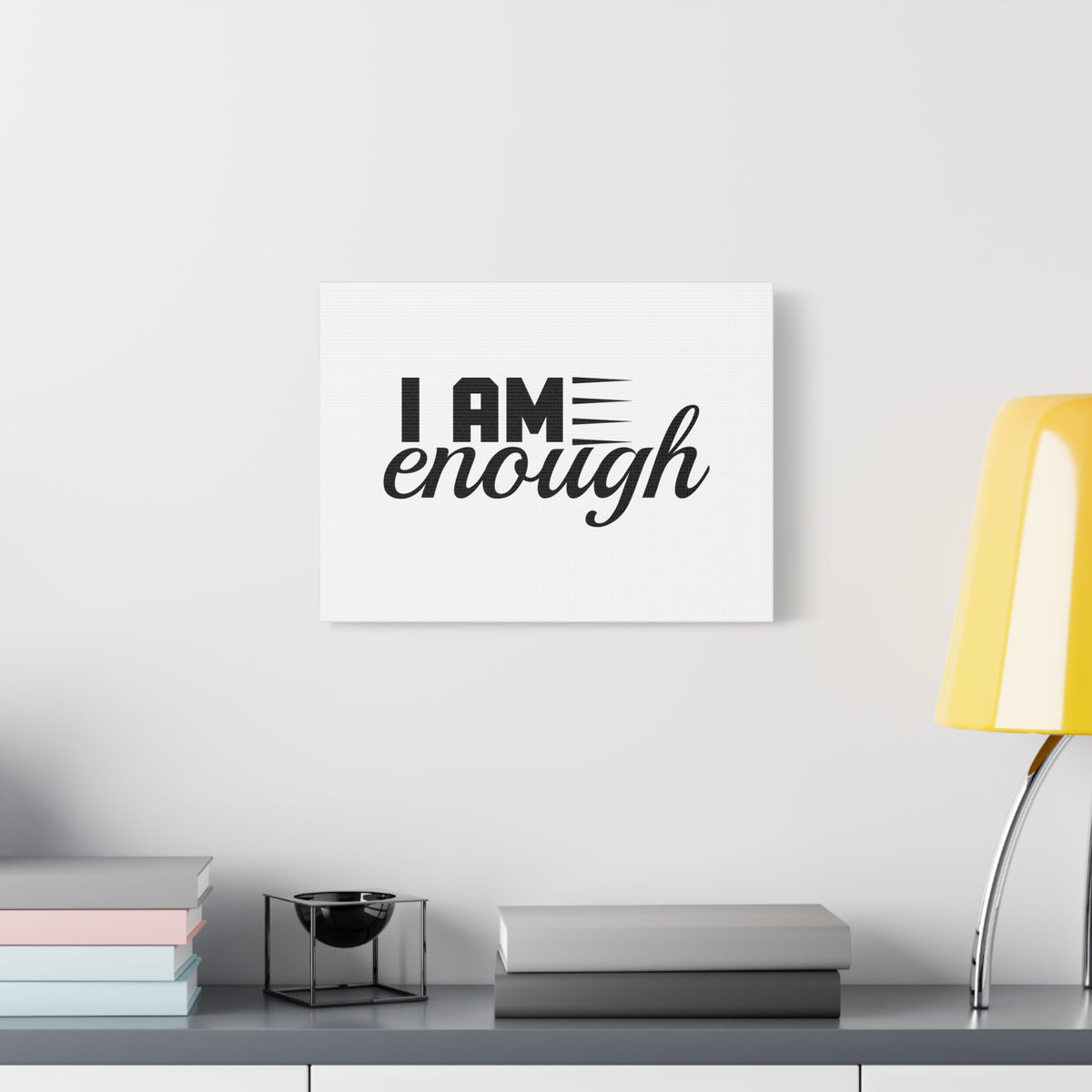 Scripture Canvas I Am Enough Psalm 73:26 Christian Wall Art Bible Verse Print Ready to Hang-Express Your Love Gifts