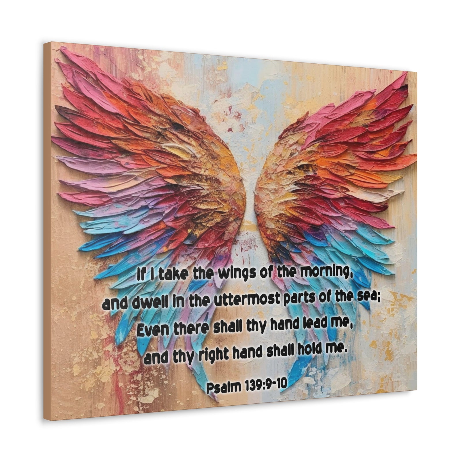 Scripture Walls Wings of the Morning Psalm 139:9-10 Christian Wall Art Print Ready to Hang Unframed-Express Your Love Gifts