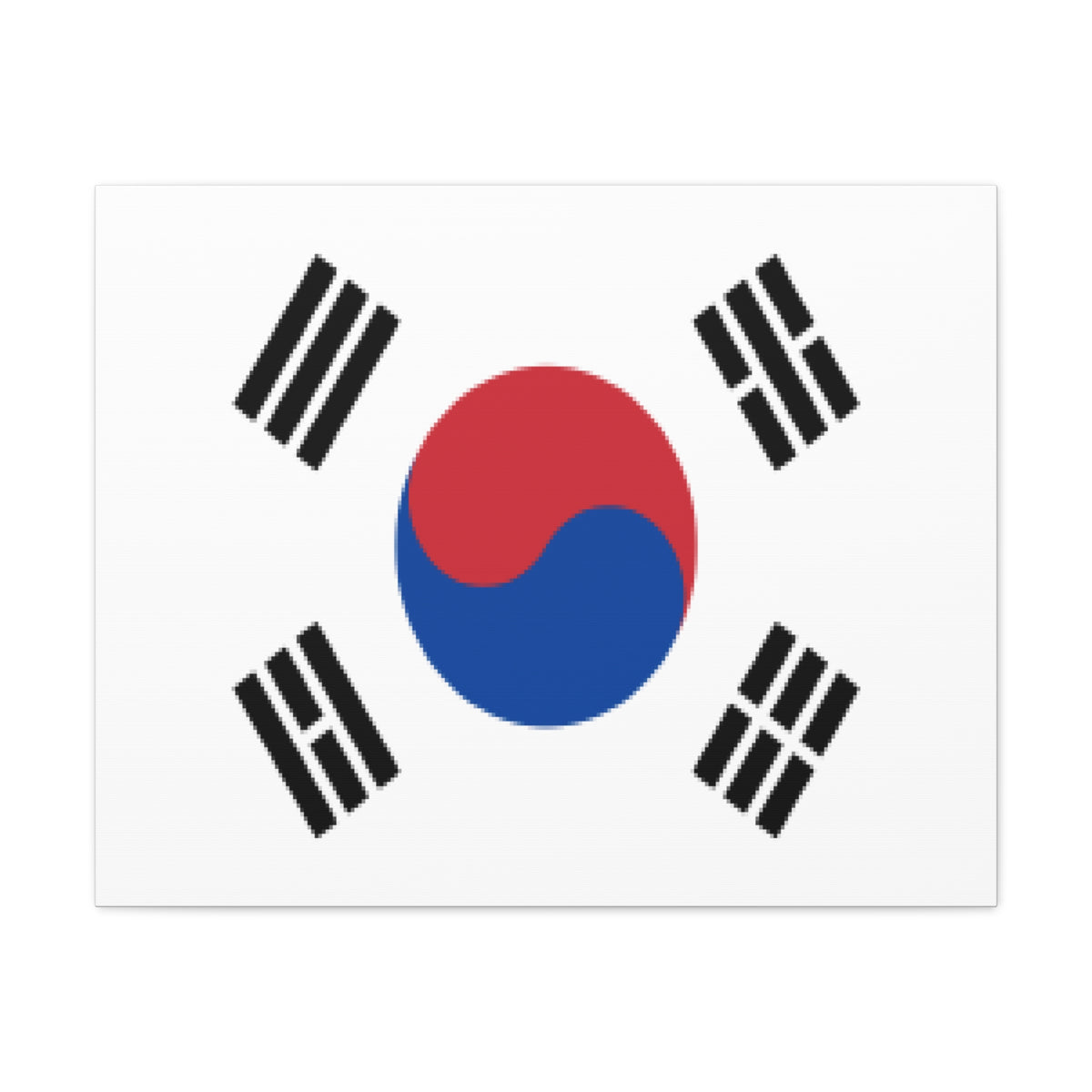 South Korea Country Flag Canvas Vibrant Wall Art Unframed Home Decor-Express Your Love Gifts