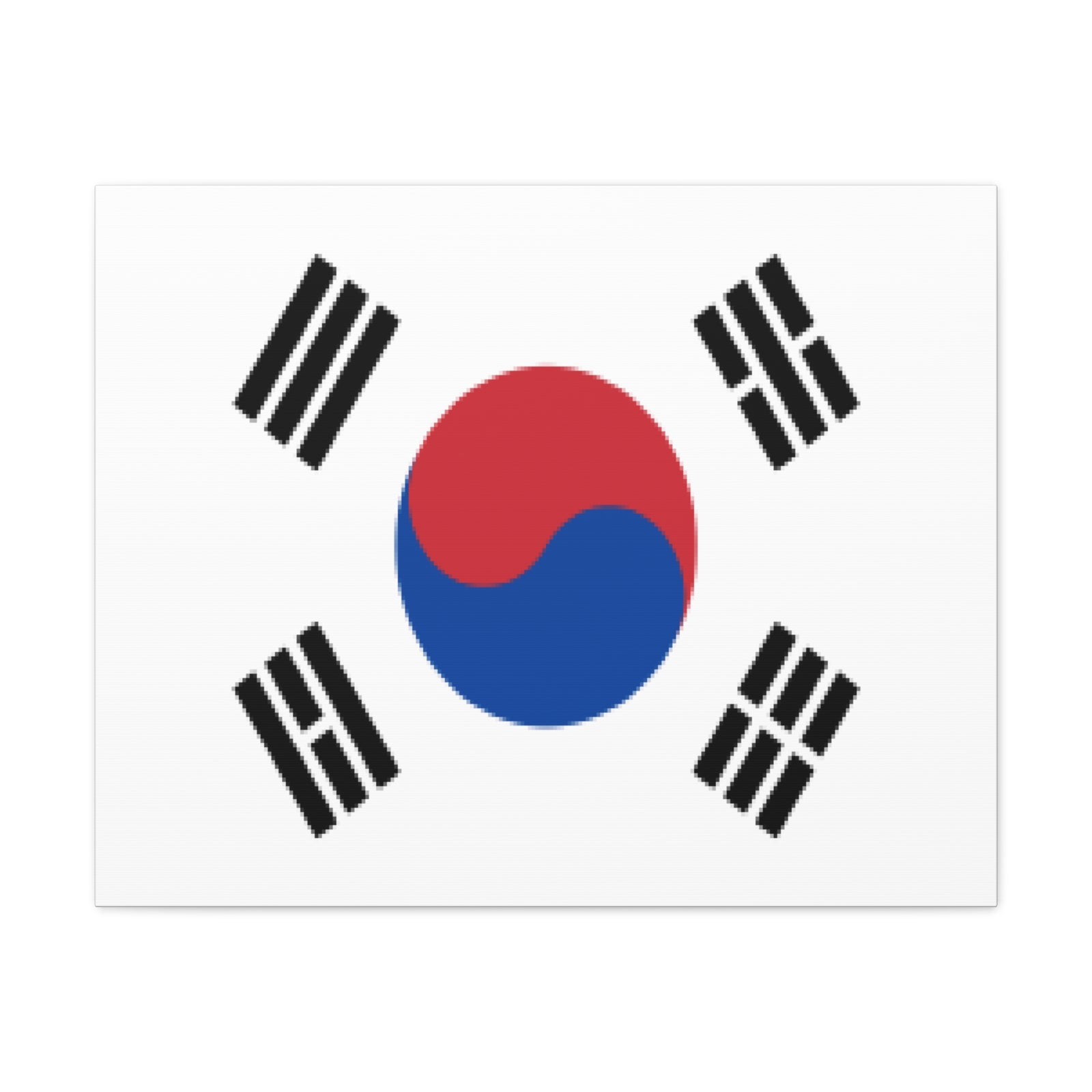 South Korea Country Flag Canvas Vibrant Wall Art Unframed Home Decor-Express Your Love Gifts