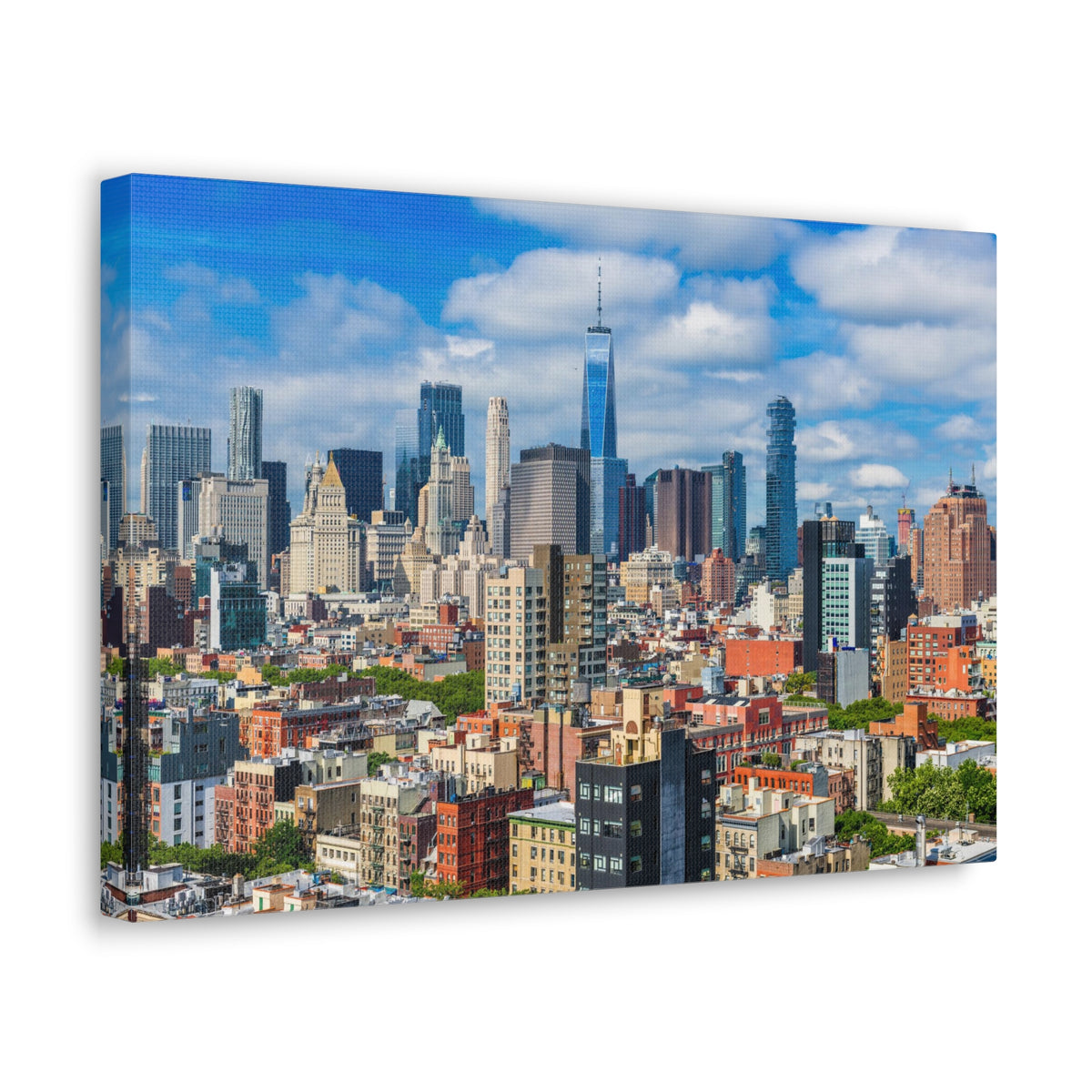 New York Daytime Skyline Canvas Artwork High-Quality Breathtaking Stunning Cityscape for Home Decor Ready to Hang-Express Your Love Gifts