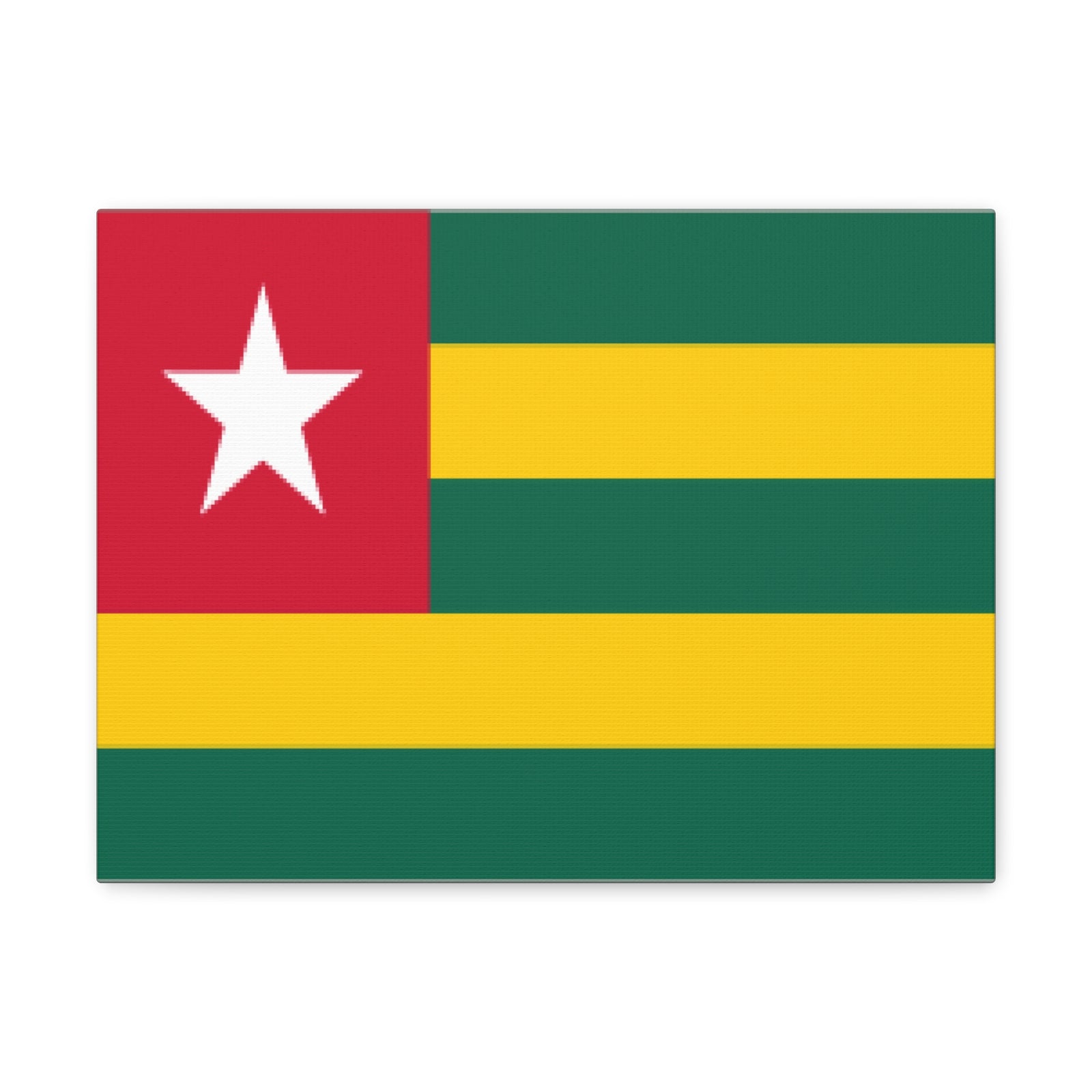 Togo Country Flag Canvas Vibrant Wall Art Unframed Home Decor-Express Your Love Gifts