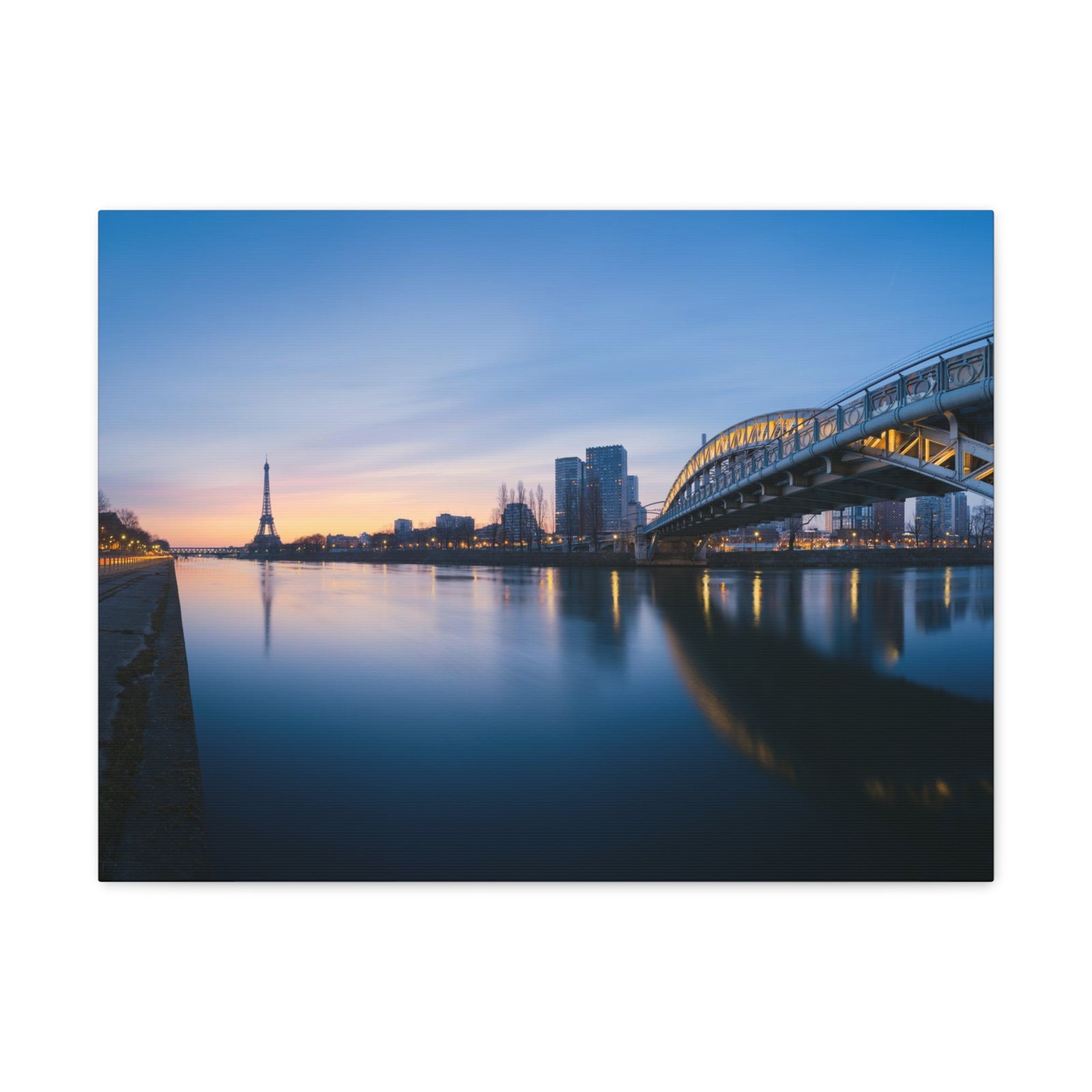 Paris Night Skyline Canvas Artwork High-Quality Breathtaking Stunning Cityscape for Home Decor Ready to Hang-Express Your Love Gifts