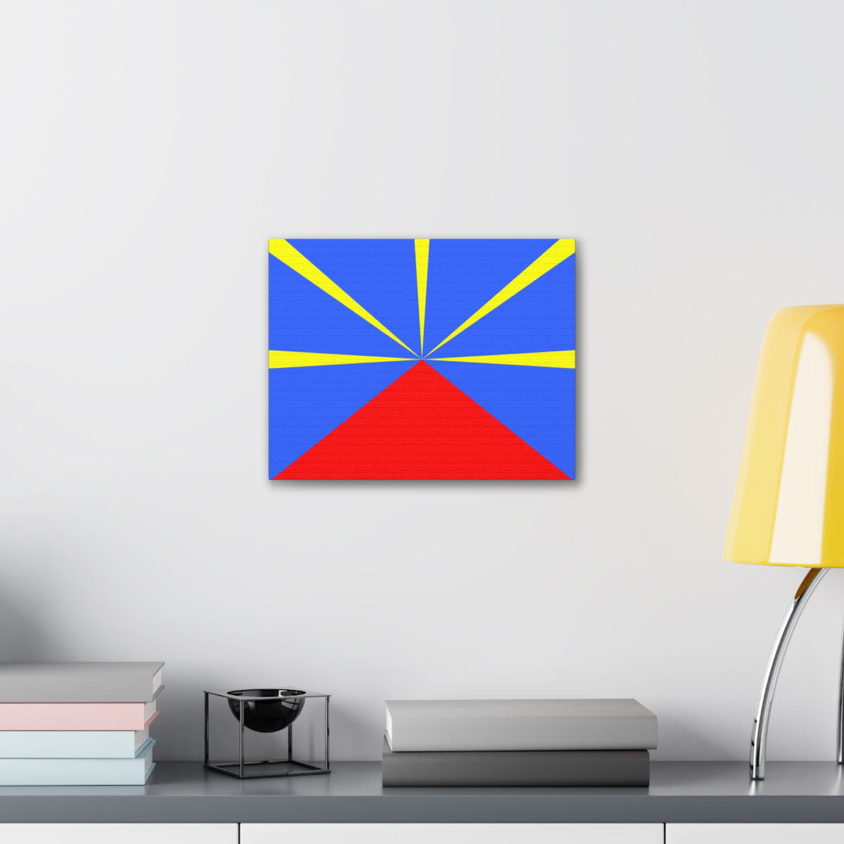 Réunion Country Flag Canvas Vibrant Wall Art Unframed Home Decor-Express Your Love Gifts