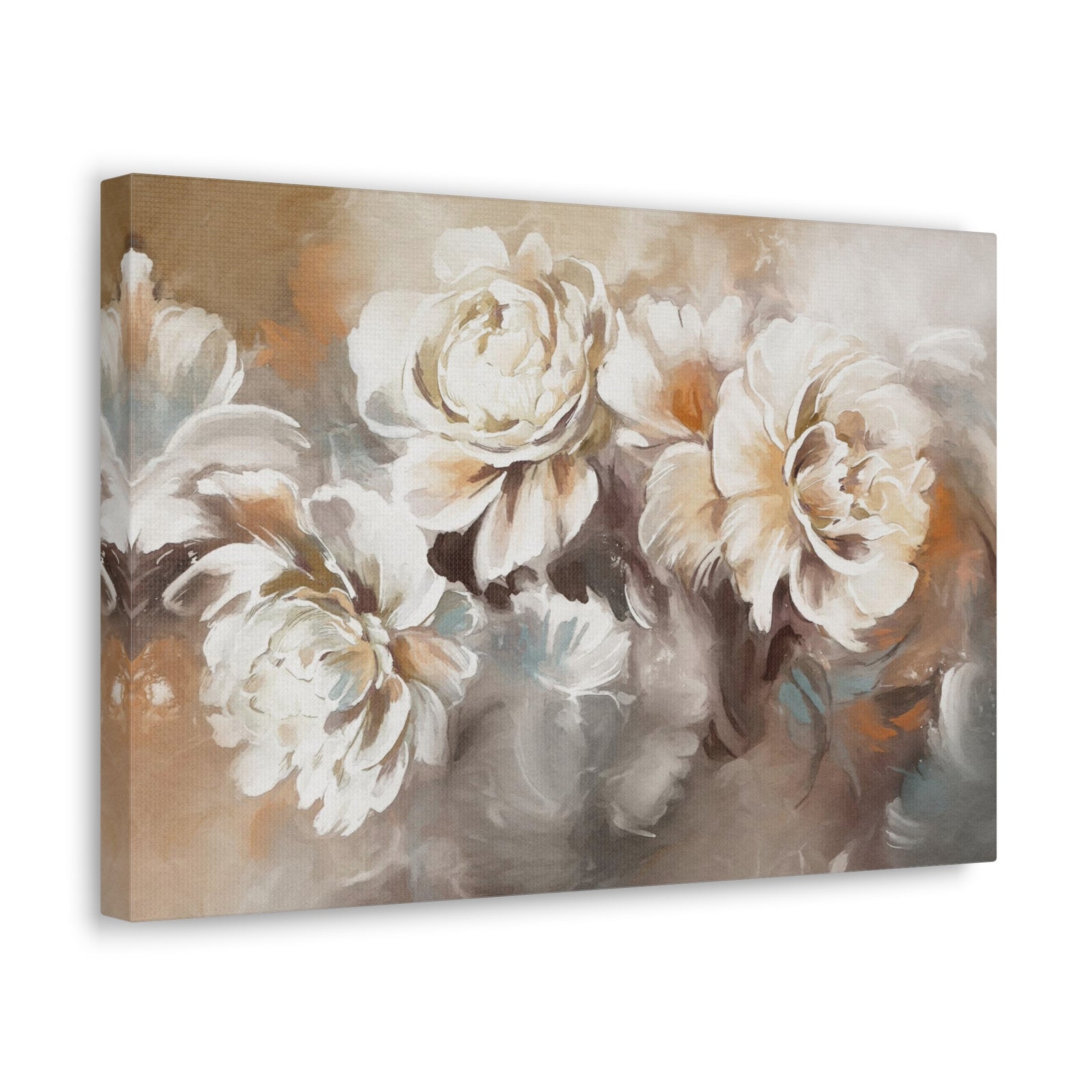 Oil Painting With Flower Rose & Peonies Flower Canvas Wall Art for Home Decor Ready-to-Hang-Express Your Love Gifts