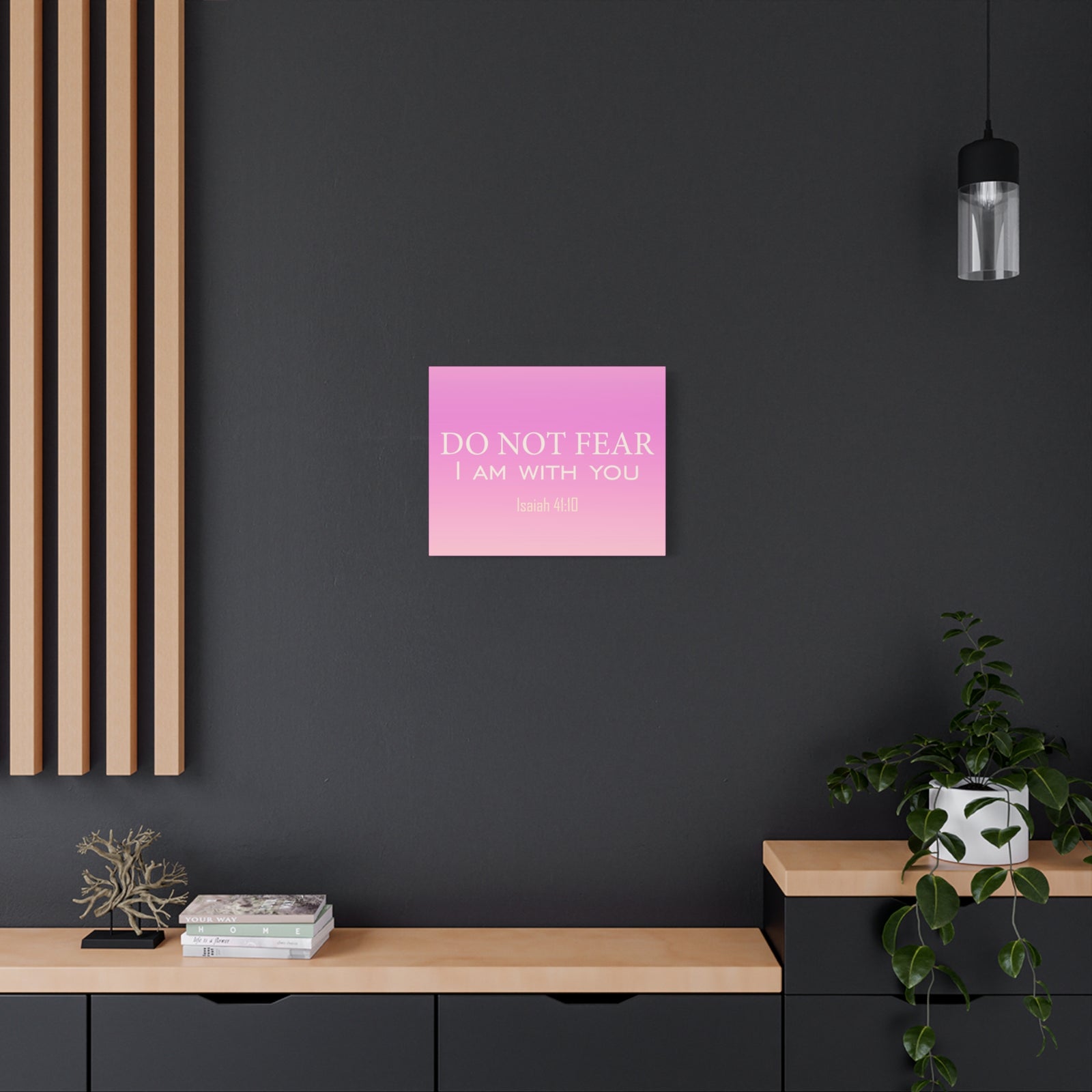 Scripture Canvas I Am With You Isaiah 41:10 Christian Wall Art Bible Verse Print Ready to Hang-Express Your Love Gifts