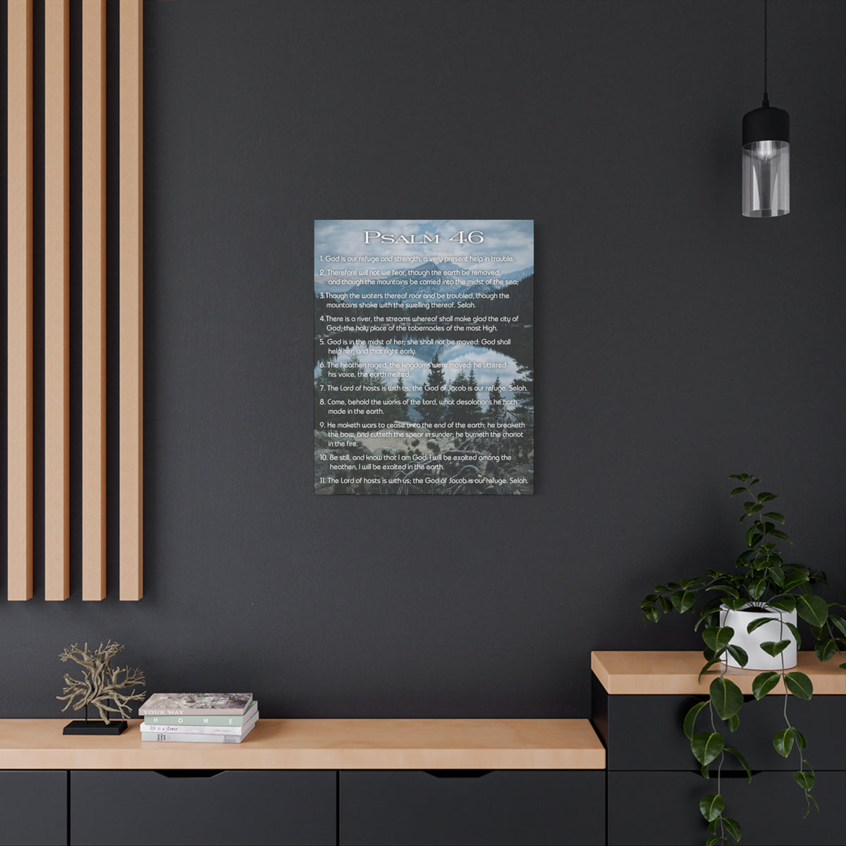 Scripture Walls Lord Reign In Me Psalm 46:11 Colored Christian Wall Art Print Ready to Hang-Express Your Love Gifts