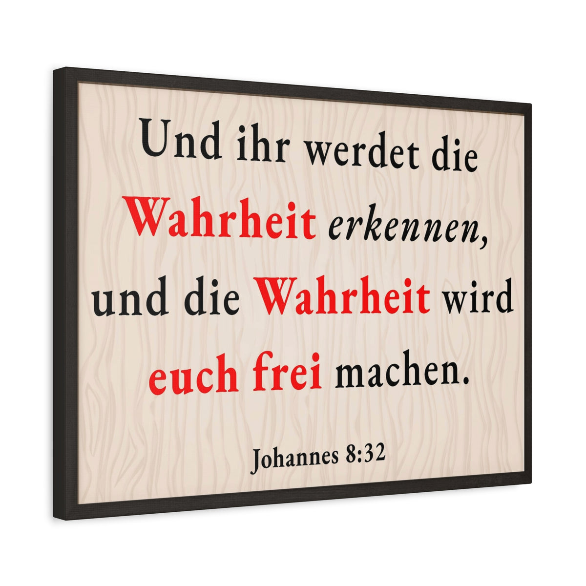 Scripture Walls Johannes 8:32 John 8:32 Truth Will Set You Free Bible Verse Canvas Christian Wall Art Ready to Hang Unframed-Express Your Love Gifts