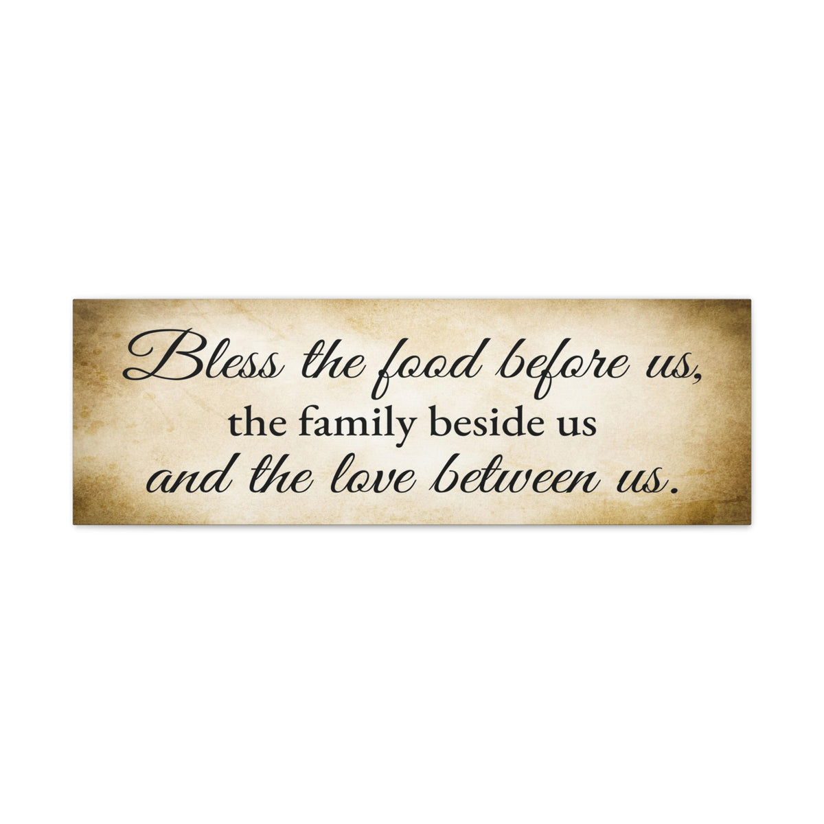 Scripture Walls Bless The Food Gold Bible Verse Canvas Christian Wall Art Ready to Hang Unframed-Express Your Love Gifts