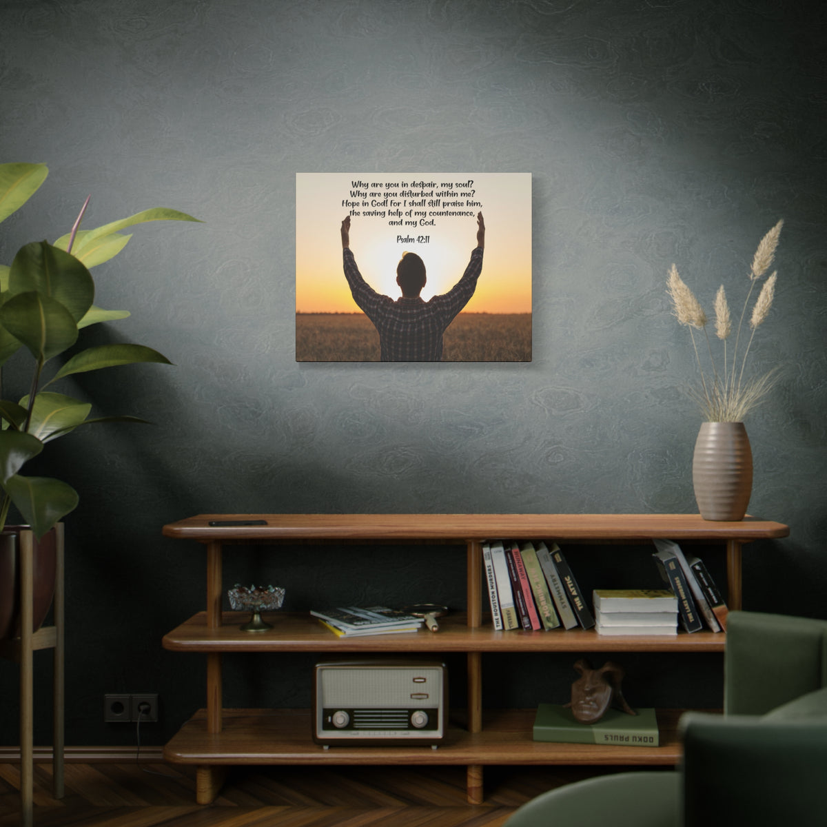 Scripture Walls Hope in God Psalm 42:11 Bible Verse Canvas Christian Wall Art Ready to Hang-Express Your Love Gifts