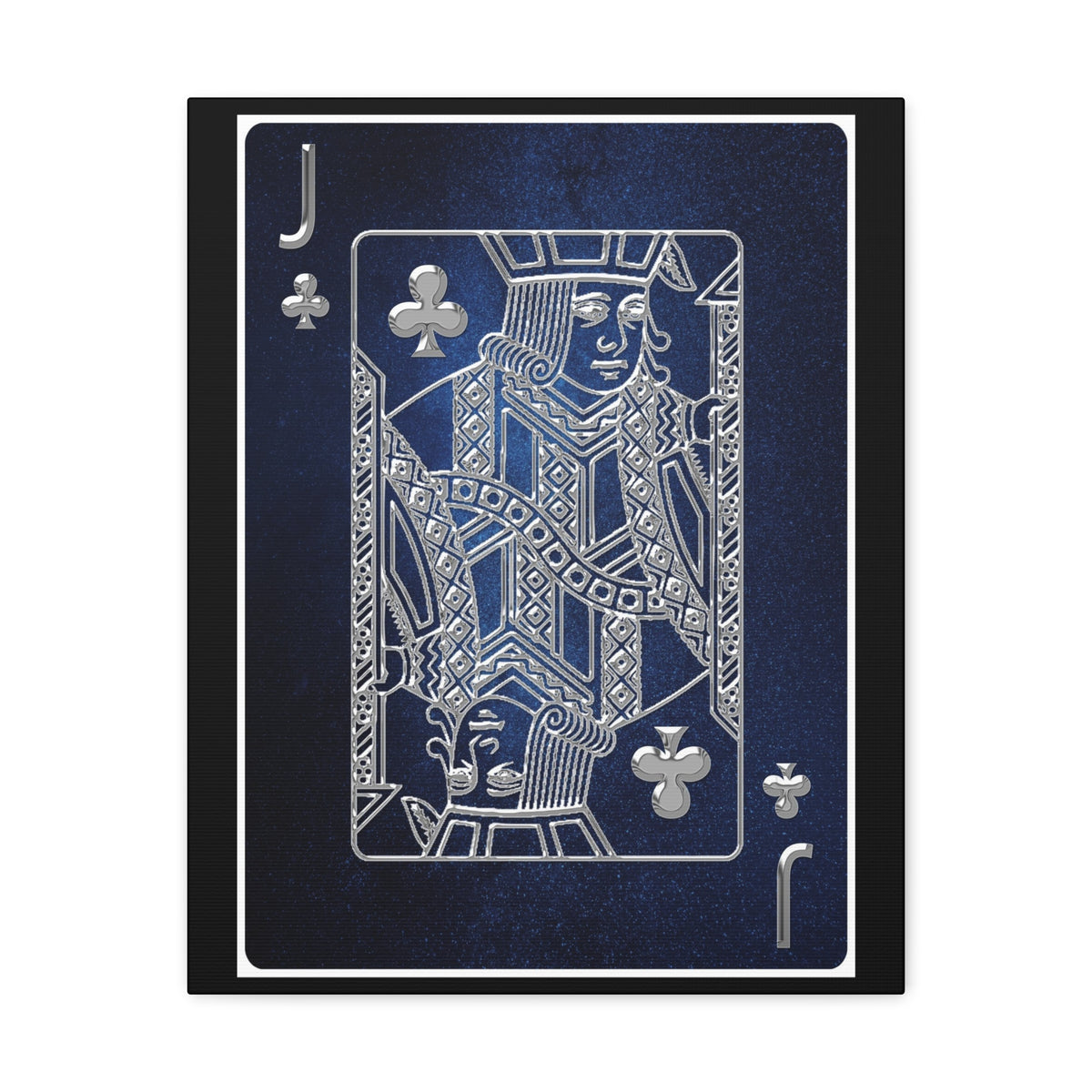 Jack Of Clubs Space Background Playing Card Canvas Wall Art for Home Decor Ready-to-Hang-Express Your Love Gifts
