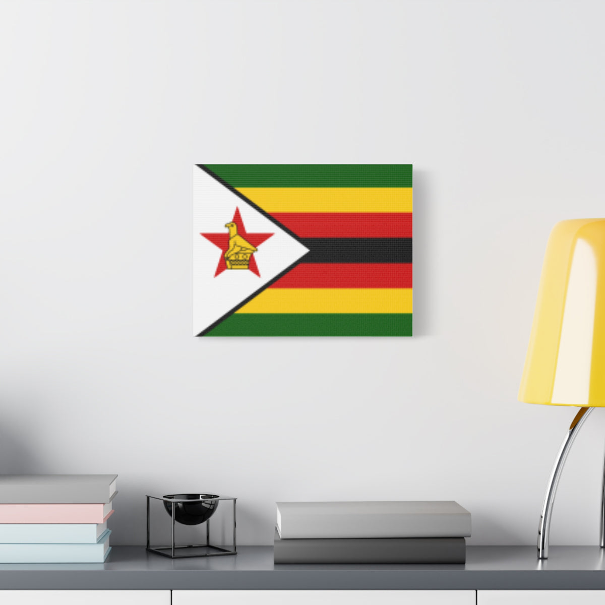 Zimbabwe Country Flag Canvas Vibrant Wall Art Unframed Home Decor-Express Your Love Gifts