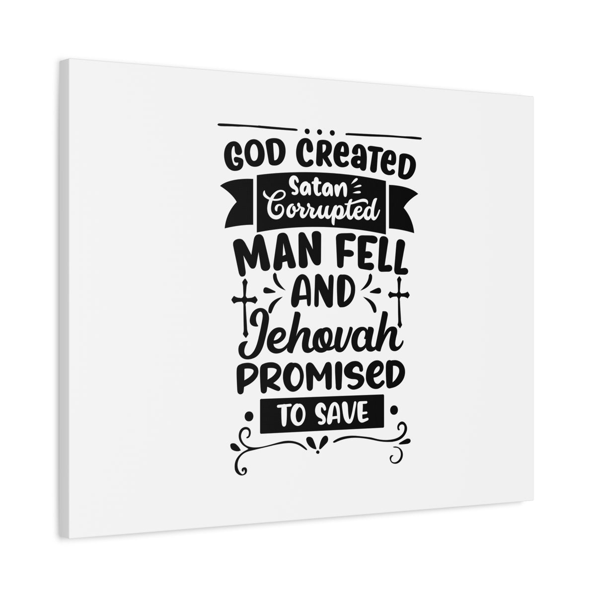 Scripture Canvas Promised To Save Psalm 116:8 Christian Wall Art Bible Verse Print Ready to Hang-Express Your Love Gifts