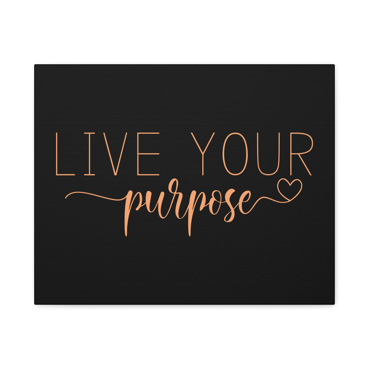 Scripture Canvas Live Your Purpose Psalm 57:2 Christian Wall Art Bible Verse Print Ready to Hang-Express Your Love Gifts