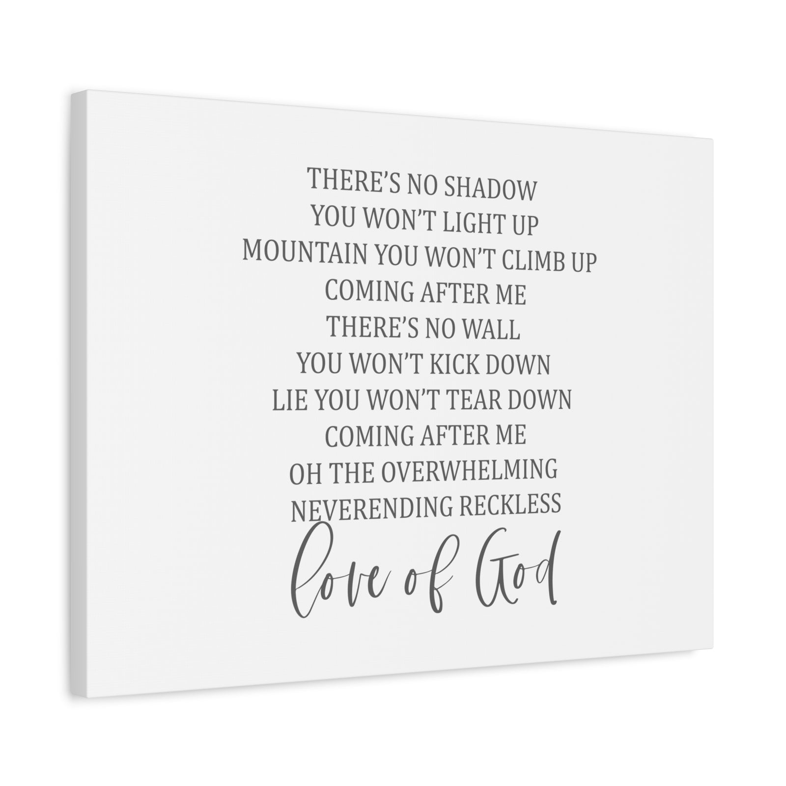 Scripture Canvas Love Of God Psalm 136:26 Christian Wall Art Bible Verse Print Ready to Hang-Express Your Love Gifts