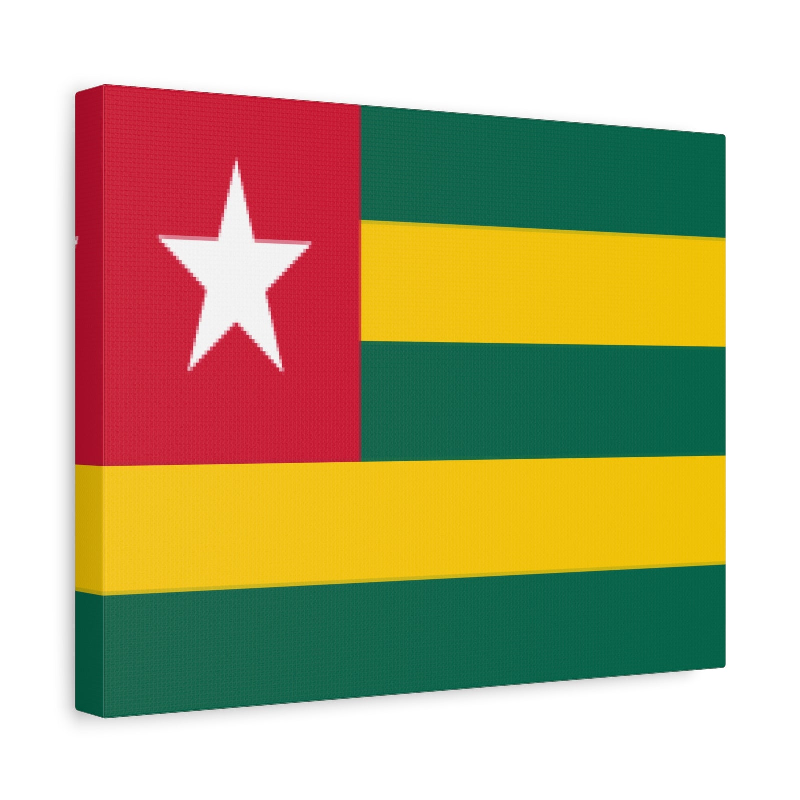 Togo Country Flag Canvas Vibrant Wall Art Unframed Home Decor-Express Your Love Gifts