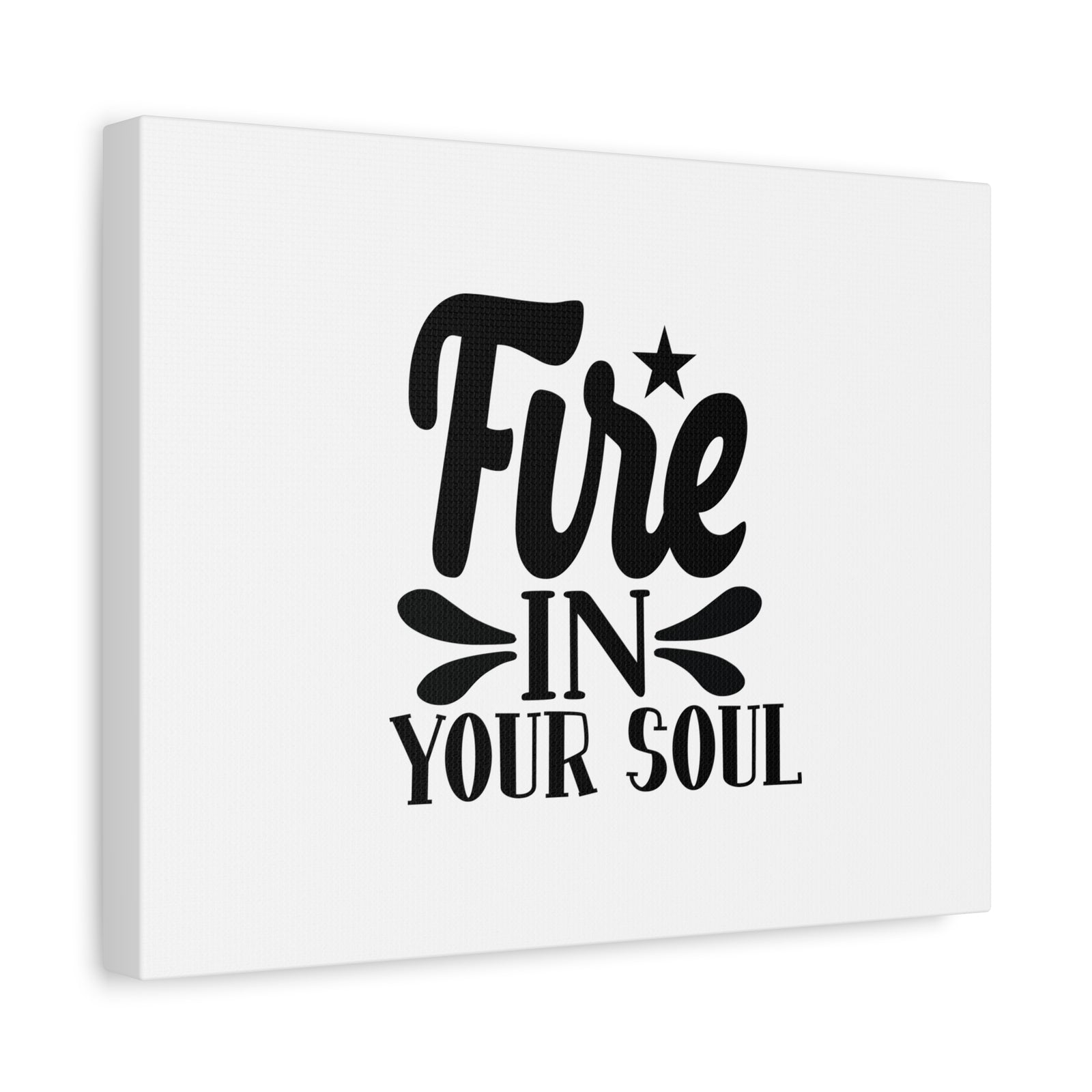 Scripture Canvas Fire In Your Soul Psalm 39:3 Christian Wall Art Bible Verse Print Ready to Hang-Express Your Love Gifts