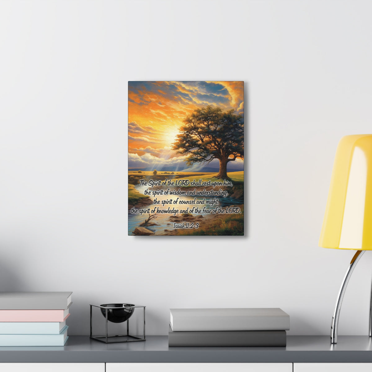 Scripture Walls Spirit of the LORD Isaiah 11:2‭ KJV Christian Wall Art Print Ready to Hang Unframed-Express Your Love Gifts