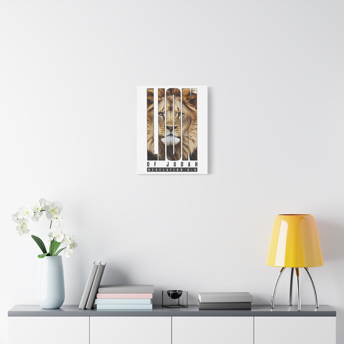 Scripture Walls Revelation 5:5 Lion of Judah Bible Verse Canvas Christian Wall Art Ready to Hang Unframed-Express Your Love Gifts