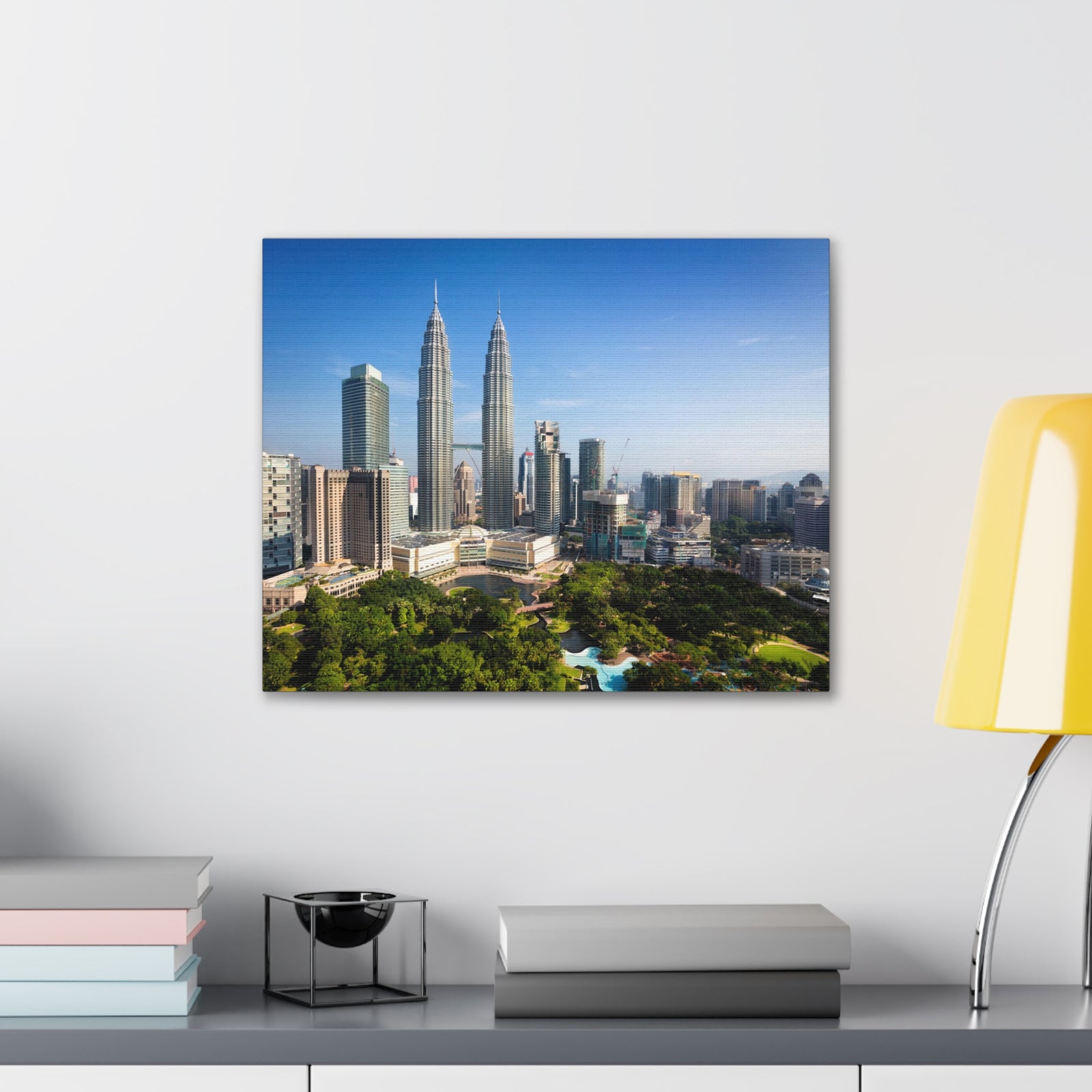 Kuala Lumpur Daytime Skyline Canvas Artwork High-Quality Breathtaking Stunning Cityscape for Home Decor Ready to Hang-Express Your Love Gifts
