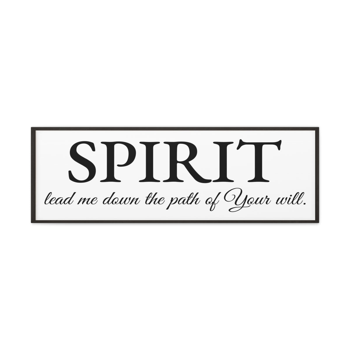 Scripture Walls Spirit Lead Me White Bible Verse Canvas Christian Wall Art Ready to Hang Unframed-Express Your Love Gifts