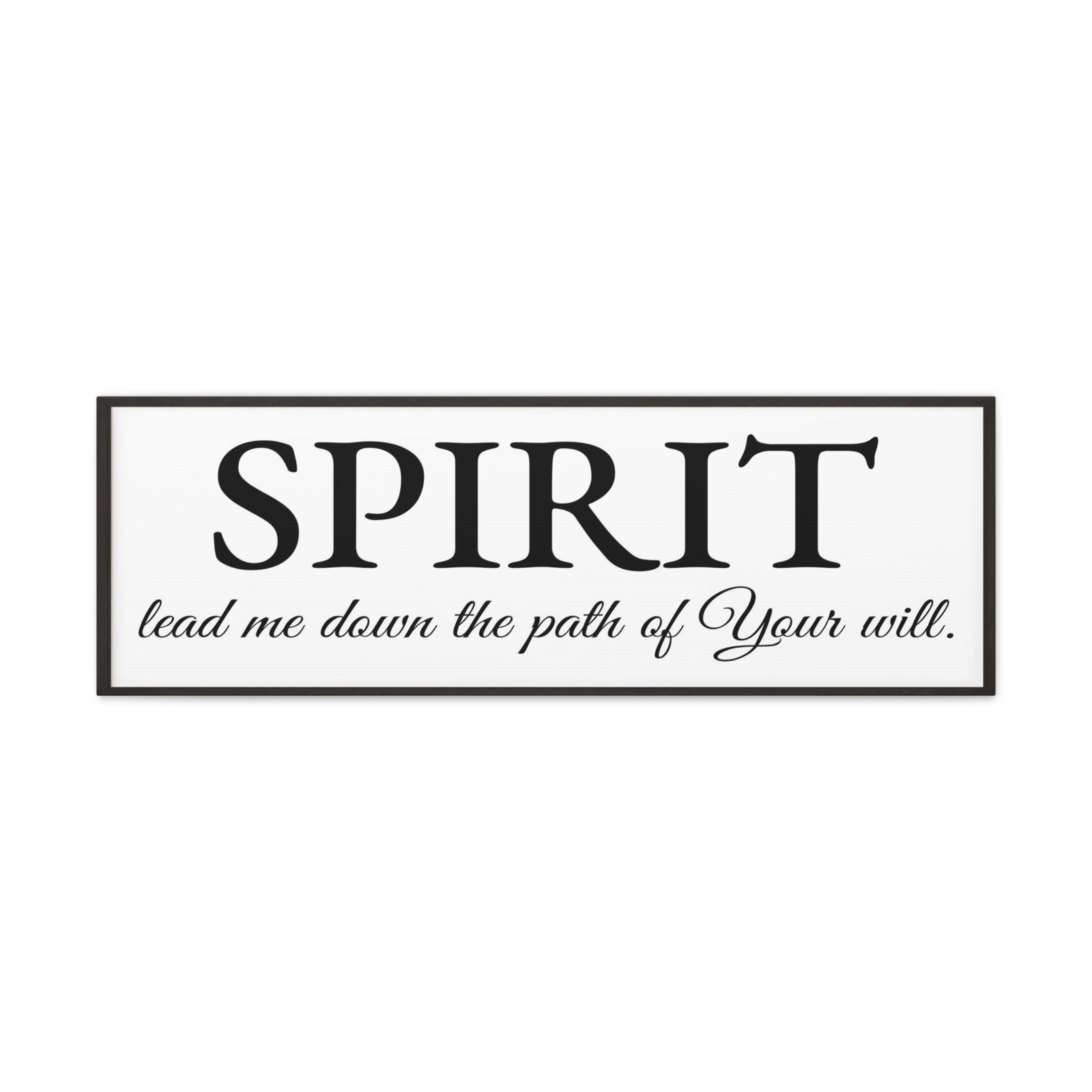 Scripture Walls Spirit Lead Me White Bible Verse Canvas Christian Wall Art Ready to Hang Unframed-Express Your Love Gifts