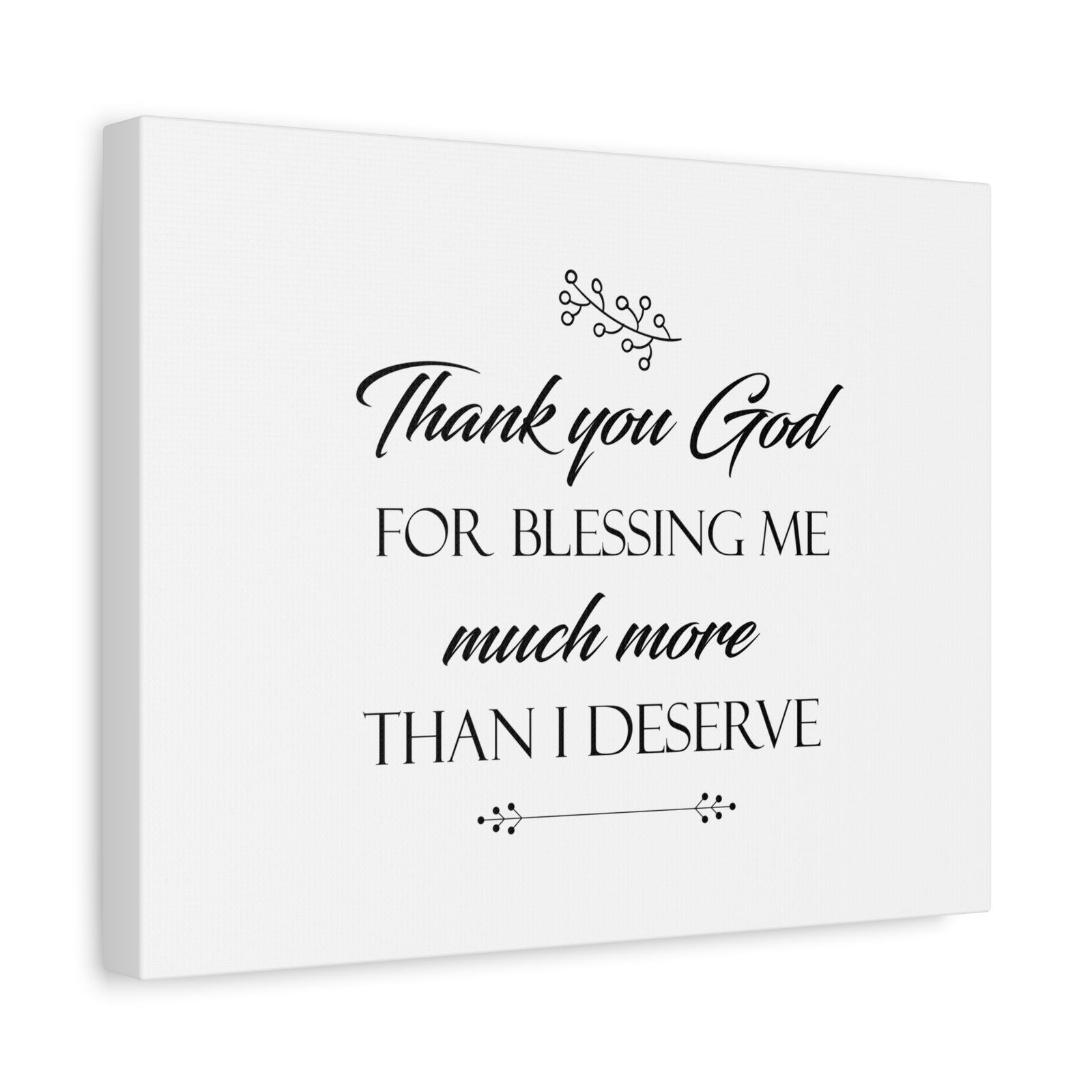Scripture Canvas Thank You God For Blessing Me 2 Corinthians 9:8 Christian Wall Art Bible Verse Print Ready to Hang-Express Your Love Gifts