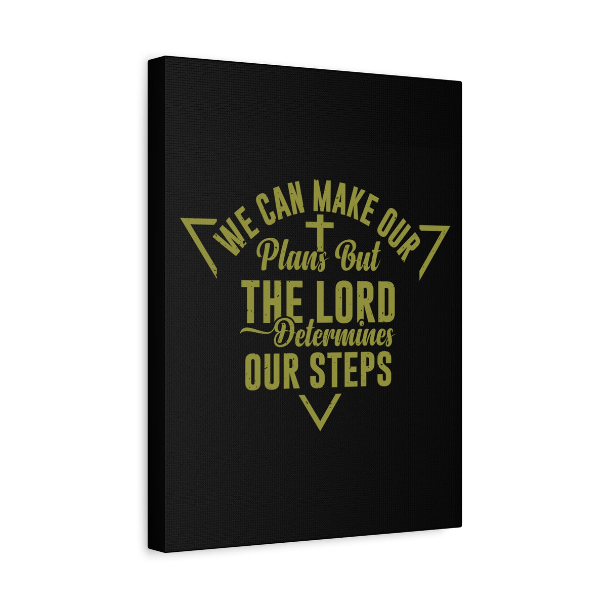 Scripture Canvas The Lord Determines Psalm 119:105 Christian Wall Art Bible Verse Print Ready to Hang-Express Your Love Gifts