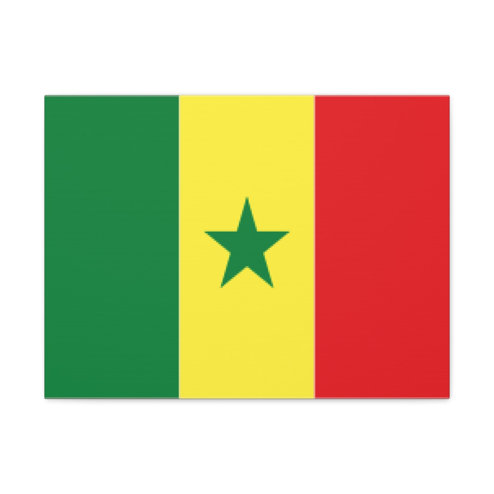 Senegal Country Flag Canvas Vibrant Wall Art Unframed Home Decor-Express Your Love Gifts