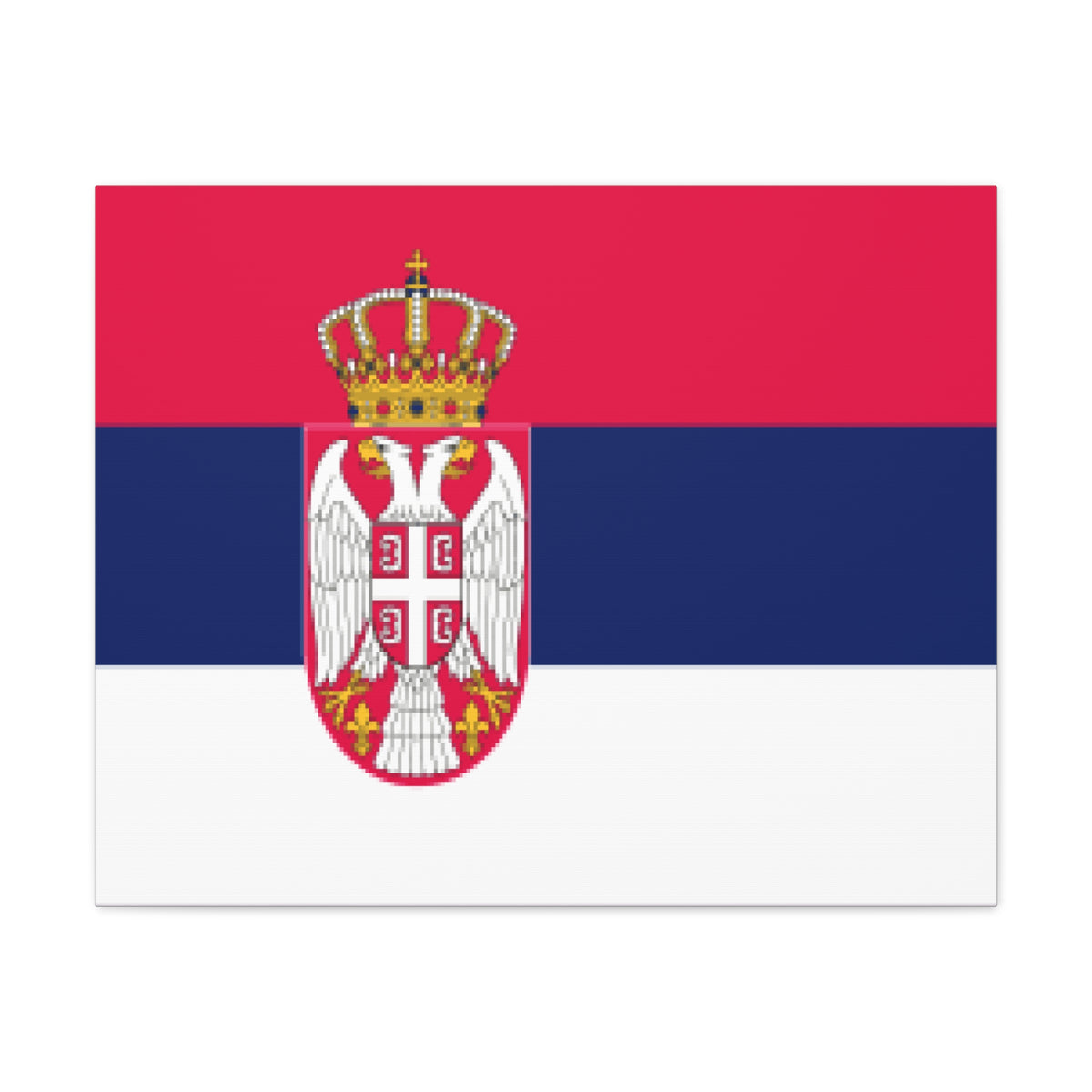 Serbia Country Flag Canvas Vibrant Wall Art Unframed Home Decor-Express Your Love Gifts